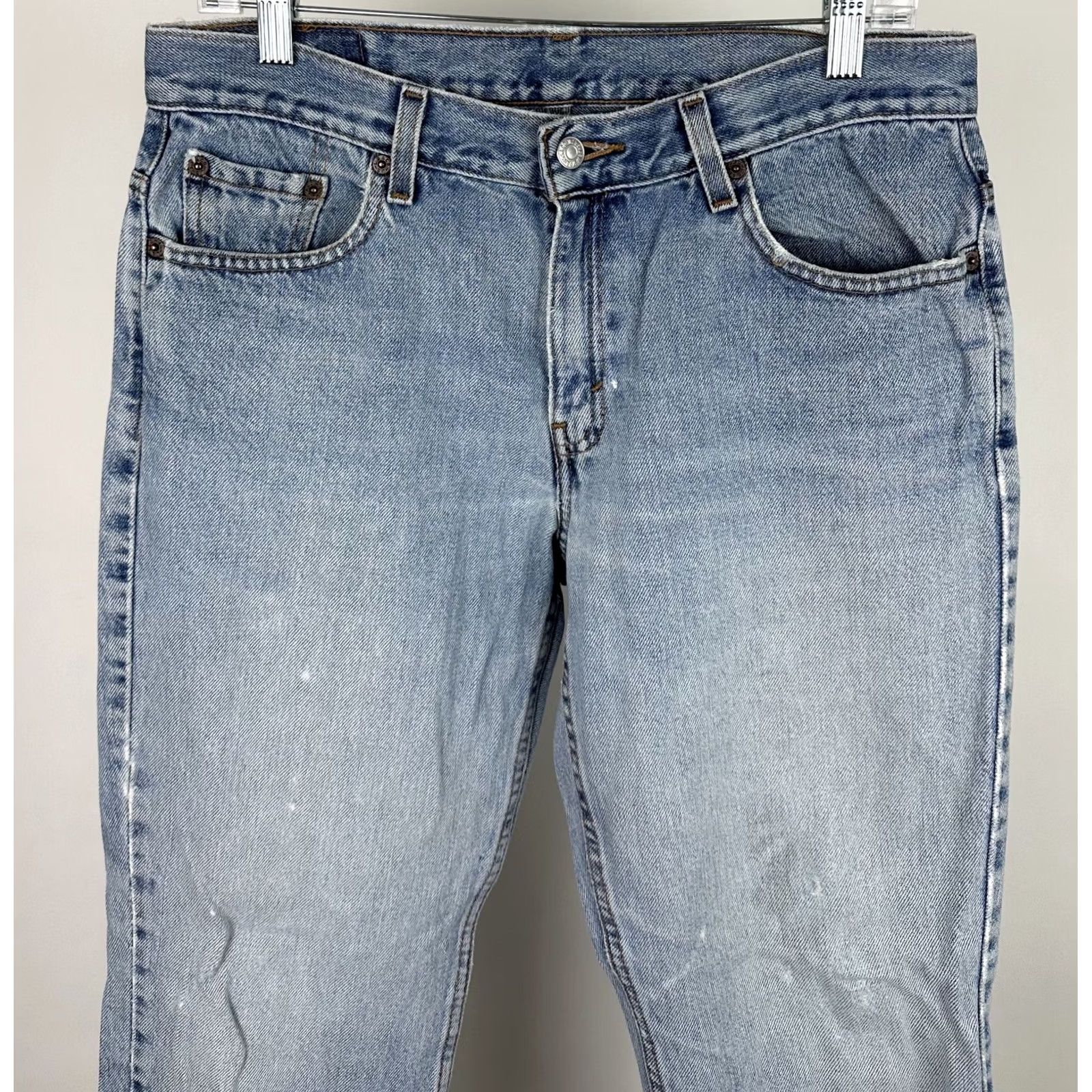 Levi's VINTAGE Levi's 505 Jeans Womens M Jeans Slim Mid Rise Blue 80s 90s Distressed Jeans Womens Mens? Size 32" / US 10 / IT 46 - 3 Thumbnail