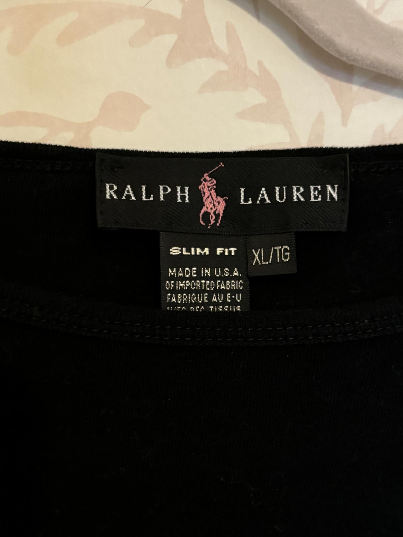 Polo Ralph Lauren Vintage Ralph Lauren Slim Fit Polo Tee - Black/Pink Graphic Size XL / US 12-14 / IT 48-50 - 4 Thumbnail
