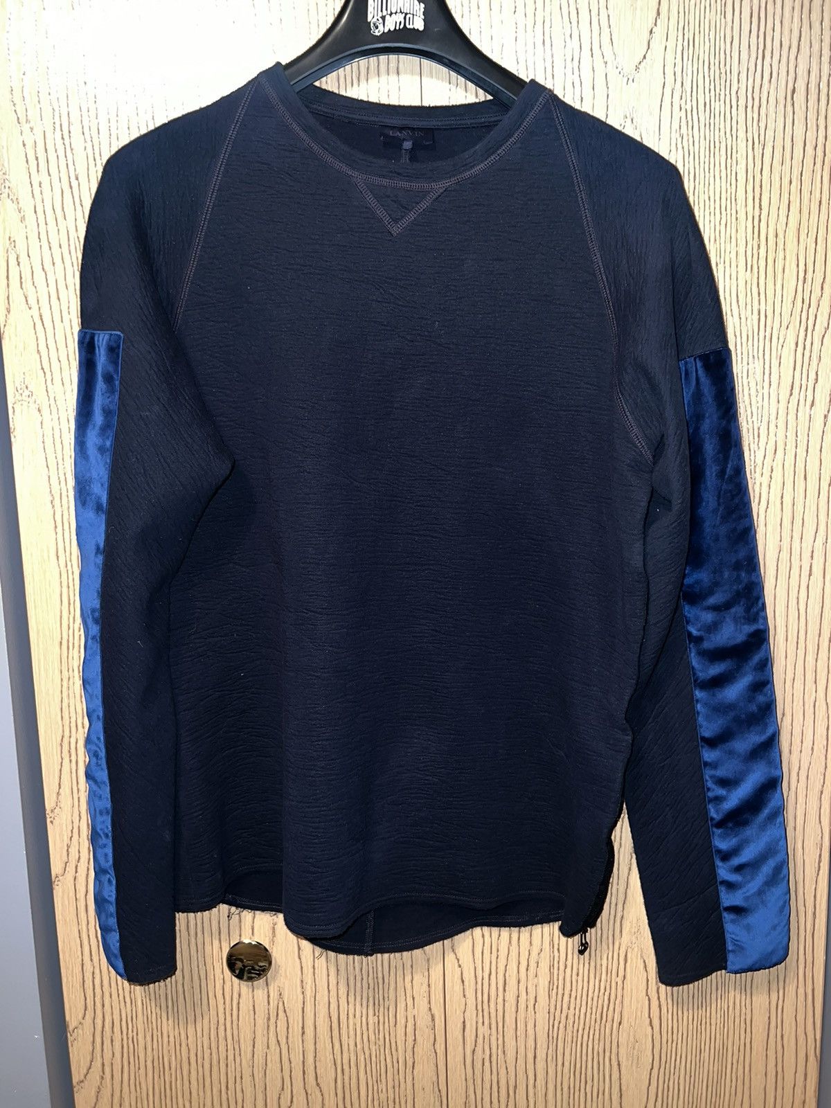Lanvin Lanvin Navy Crewneck Sweater Sz 2XL Size US XXL / EU 58 / 5 - 1 Thumbnail
