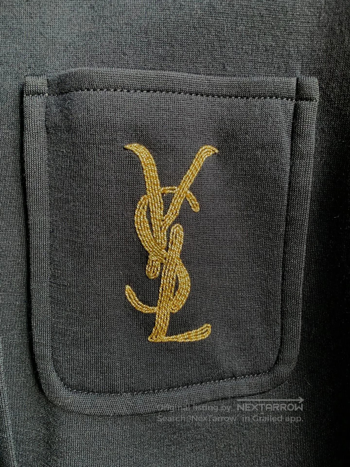 Saint Laurent Paris Saint Laurent Gold Embroidered Coat. Size XXS / US 00 / IT 34 - 3 Thumbnail