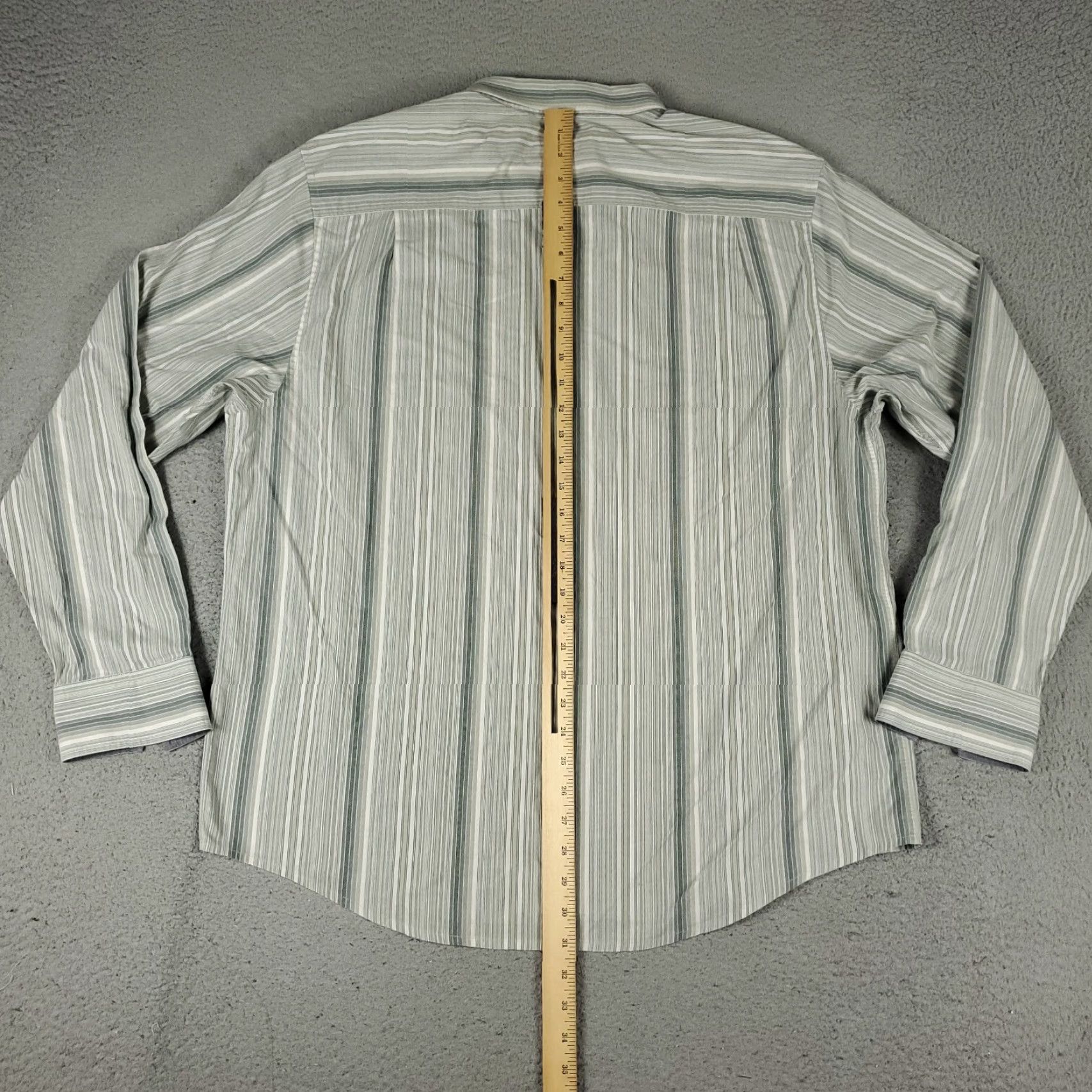 Tommy Bahama Tommy Bahama Shirt Mens XL Green Striped Button-Up Long Sleeve Cotton Size US XL / EU 56 / 4 - 3 Thumbnail