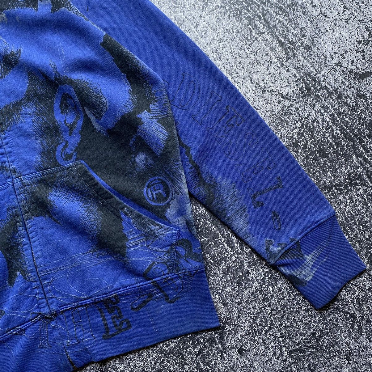 Diesel VTG Y2k💥 Diesel Punk Mohawk Zip Hoodies Size US S / EU 44-46 / 1 - 3 Thumbnail