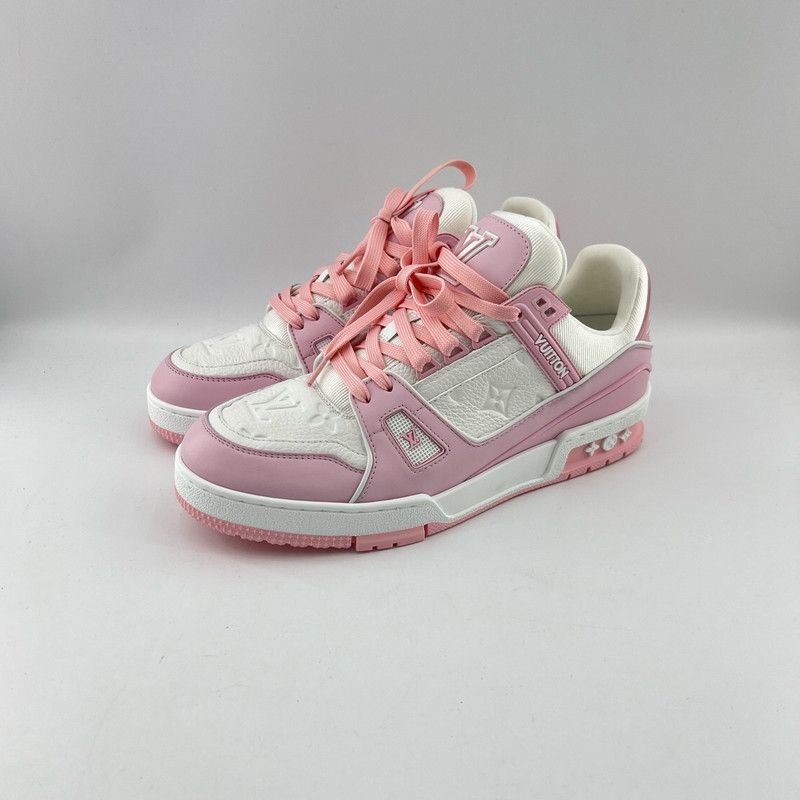 Louis Vuitton Louis Vuitton Trainer Pink Leather Fashion Sneakers -2508 Size US 7.5 / EU 40-41 - 1 Thumbnail