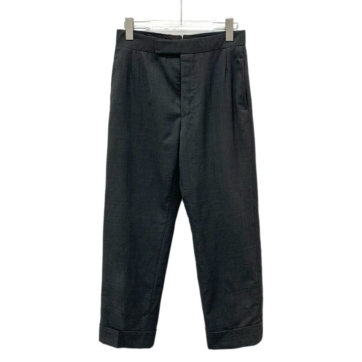 Thom Browne THOM BROWNE Dark Grey Wool Casual Suit Trousers K26WX Size US 32 / EU 48 - 1 Thumbnail