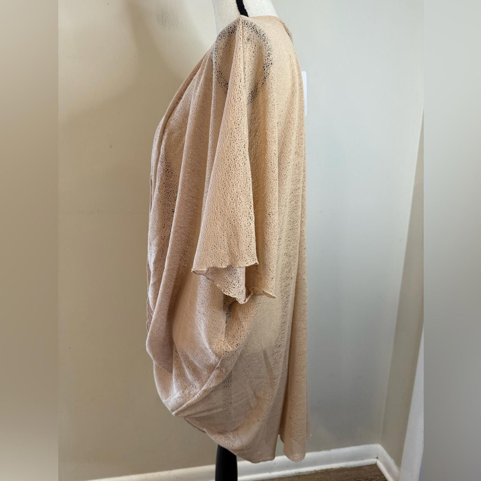Other Colleen Lopez beige tan draped cross front into top SZ 2X/3X Size M / US 6-8 / IT 42-44 - 3 Thumbnail