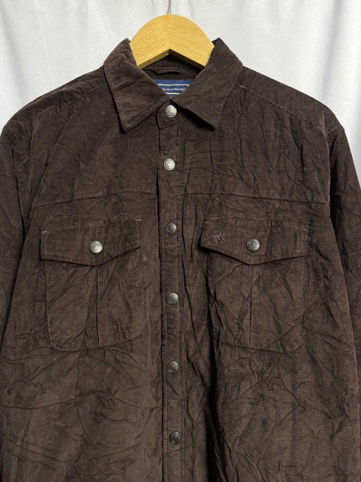 Beverly Hills Polo Club × Polo Ralph Lauren × RRL Ralph Lauren Polo Shirt Corduroy Sherpa For Winter Size US M / EU 48-50 / 2 - 4 Thumbnail
