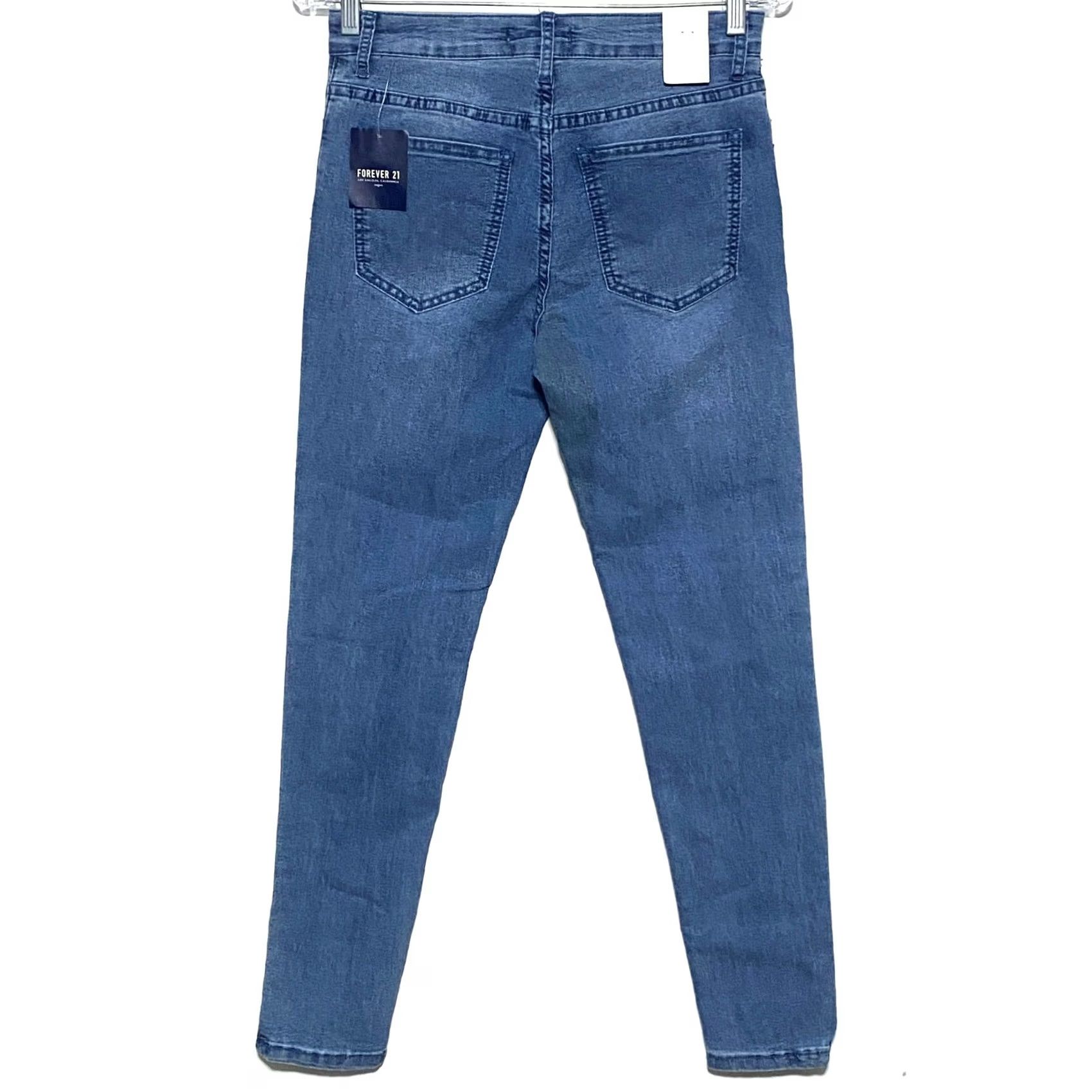 Forever 21 Forever 21 Mid Rise Skinny Jeans Womens 26 Denim Slim Jeans NWT Blue 5-Pocket Casual Preppy Size 26" / US 2 / IT 38 - 2 Thumbnail