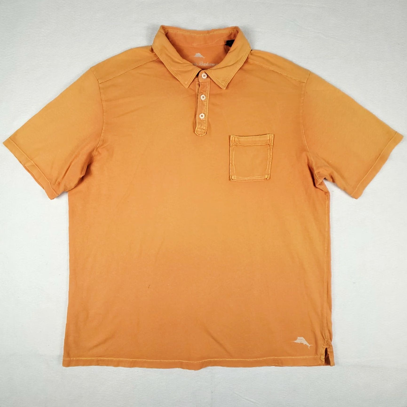 Tommy Bahama TOMMY BAHAMA Orange Polo Shirt Regular Fit Mens Short Sleeve Size L Golf Lacrosse Preppy Size US L / EU 52-54 / 3 - 2 Thumbnail