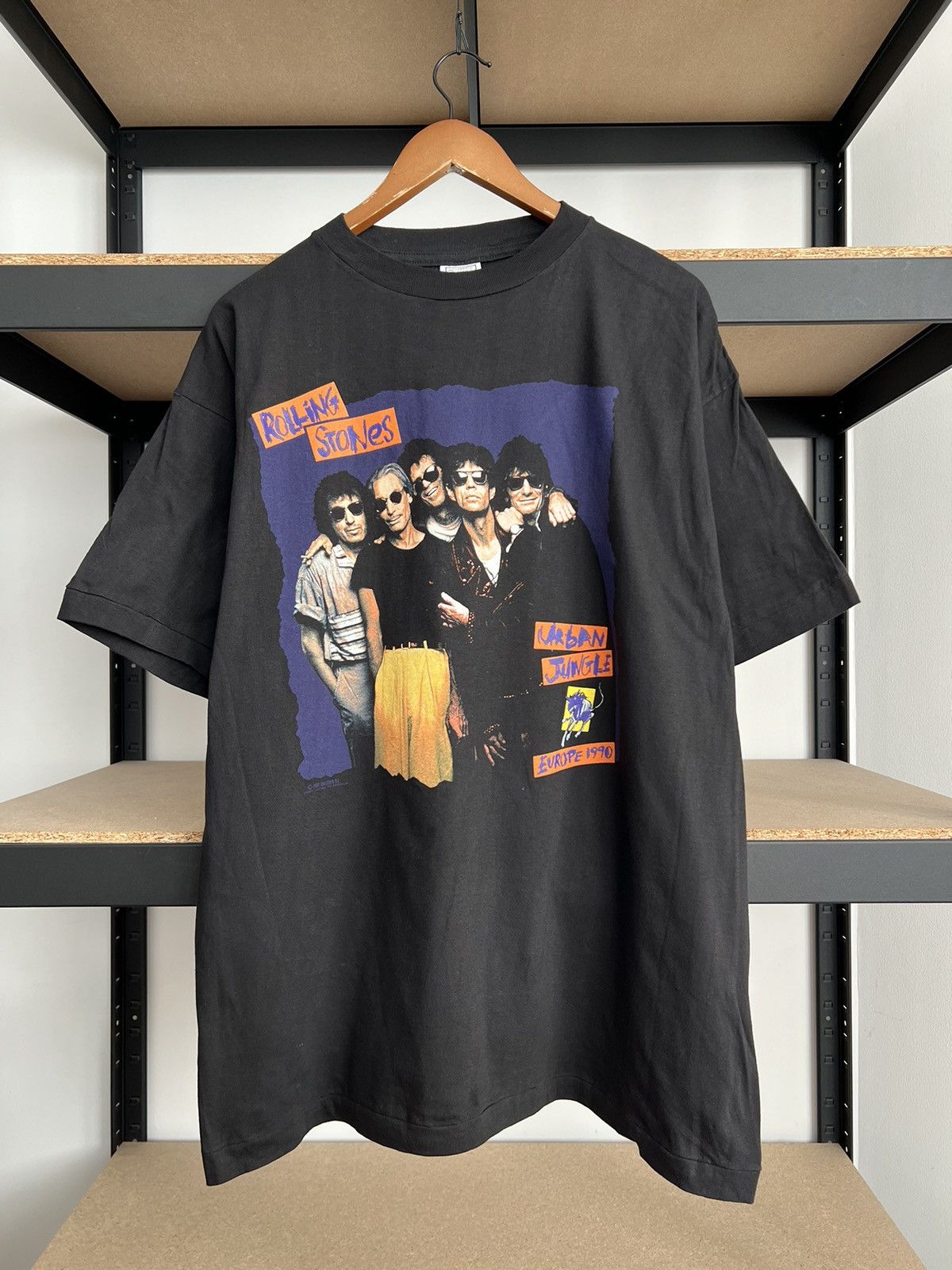 Band Tees Vintage 1990 The Rolling Stones Urban Jungle Black T-shirt Size US L / EU 52-54 / 3 - 1 Thumbnail
