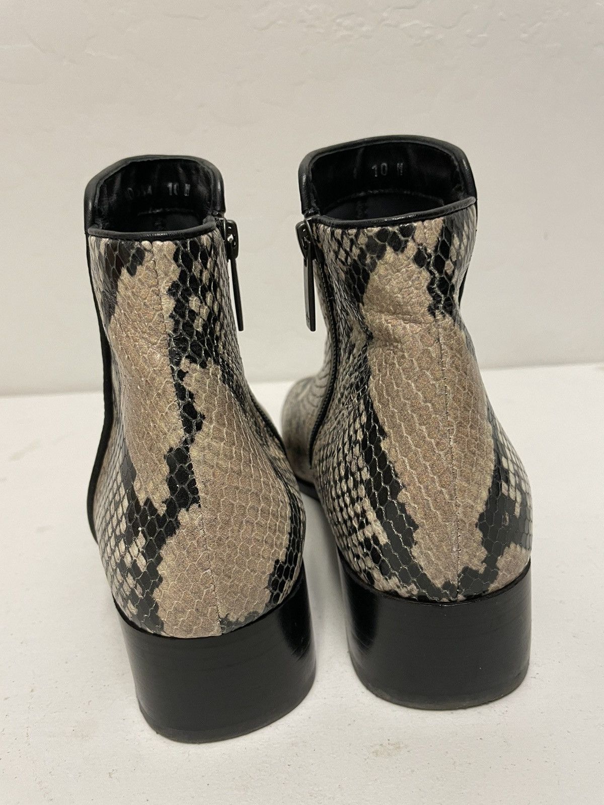 Aquatalia FUOCO Water Resistant Booitie in Snake Print Size US 10 / IT 40 - 8 Thumbnail