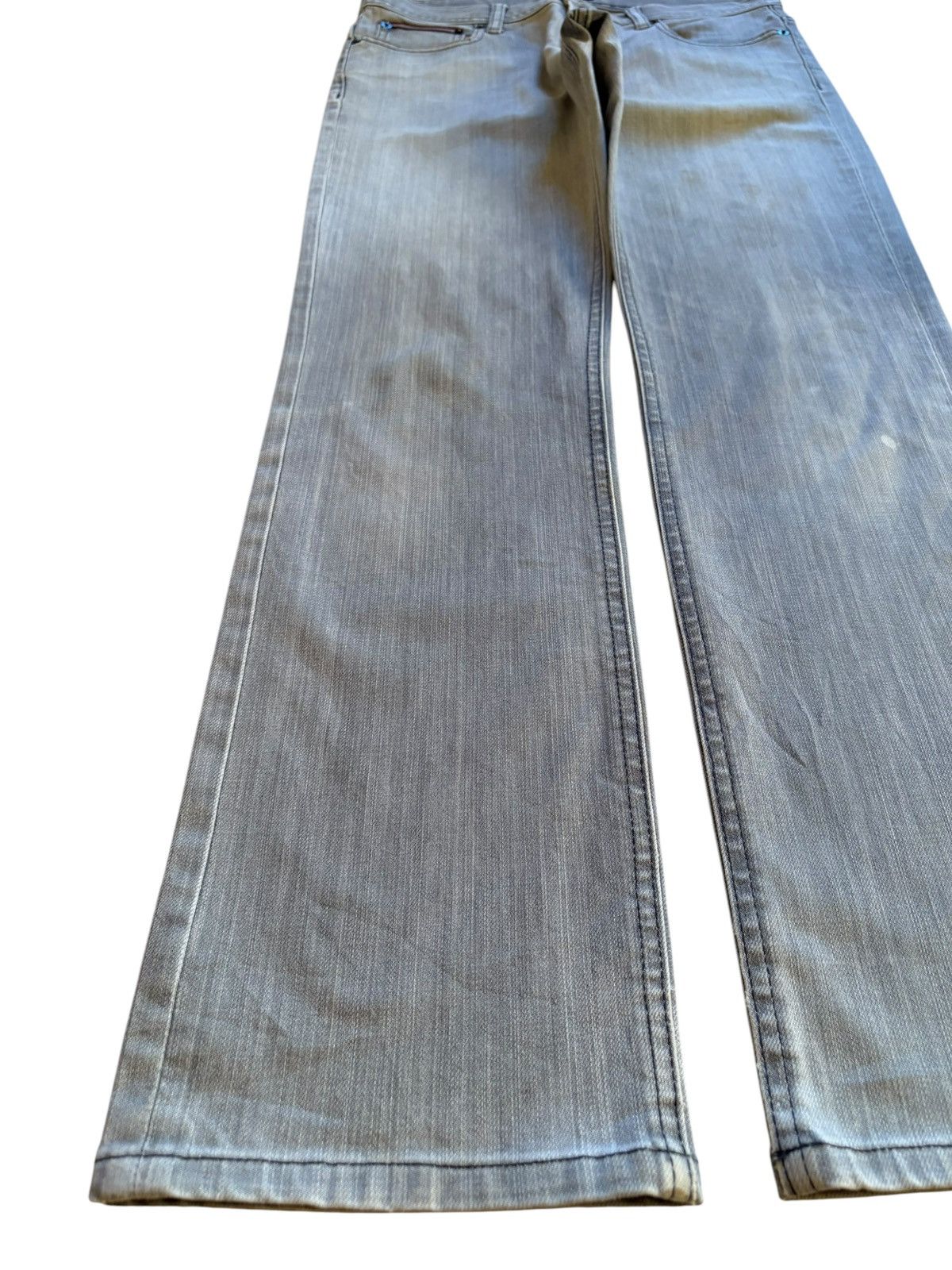 Burberry Vintage Burberry Distressed Grey Jeans Size US 31 - 6 Thumbnail