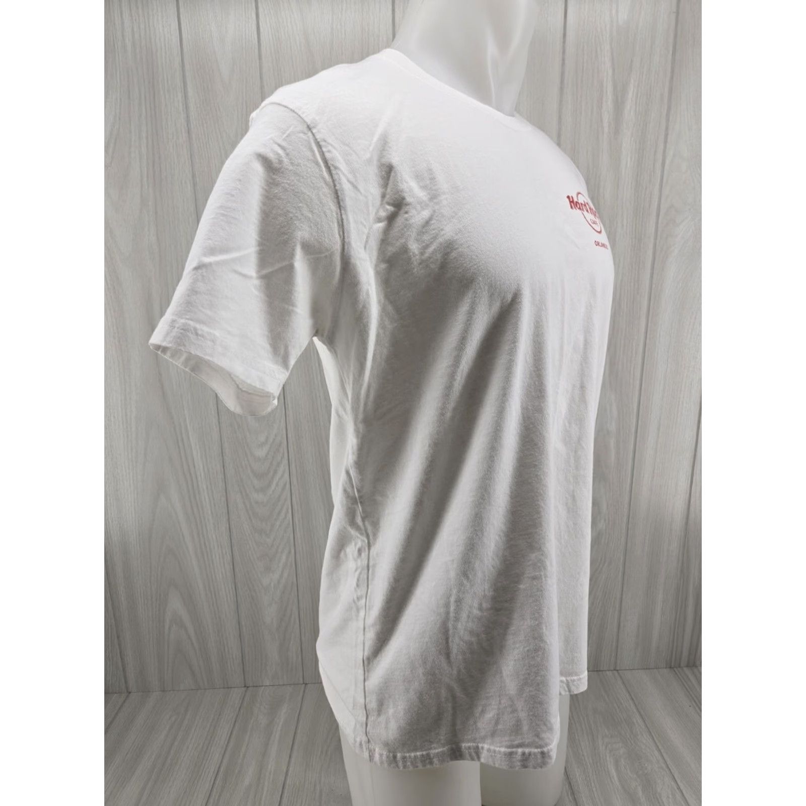 Hard Rock Cafe Hard Rock Cafe White Shirt Adult Large T-Shirt Men Guitar Orlando FL Logo Graphic Print 2010-2019 Shir t? Size US L / EU 52-54 / 3 - 7 Thumbnail