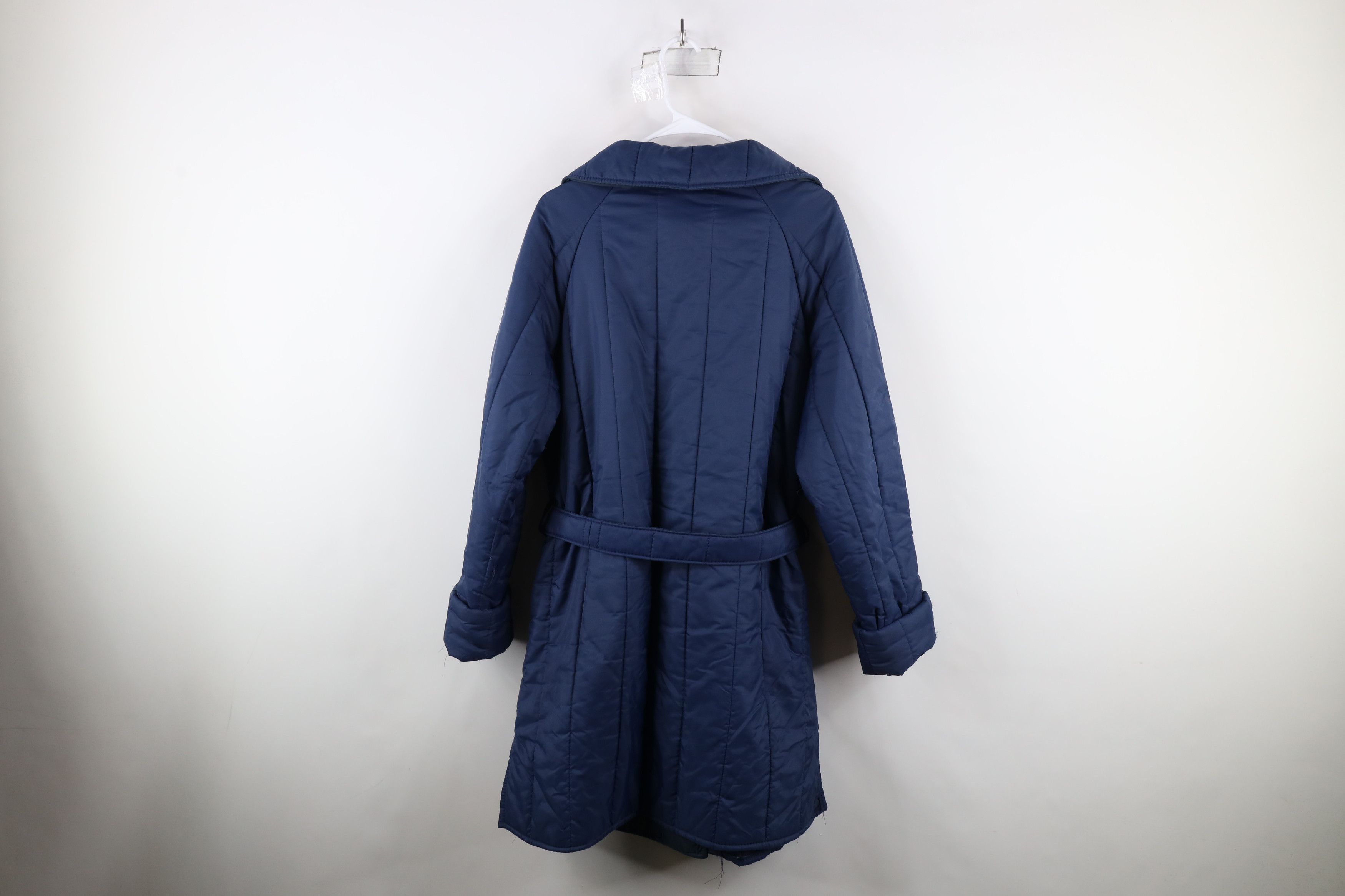 Vintage Vintage 70s Streetwear Cuffed Quilted Puffer Trench Coat USA Size XL / US 12-14 / IT 48-50 - 13 Thumbnail