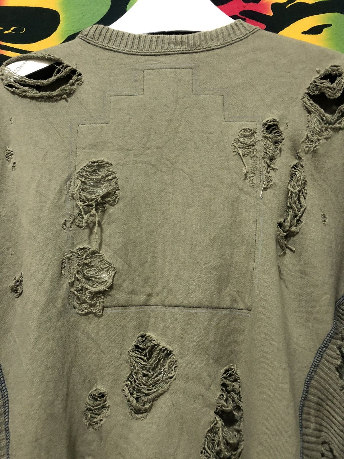 Cav Empt Cav Empt plague ribbed crewneck sweatshirt olive green Size US L / EU 52-54 / 3 - 5 Thumbnail