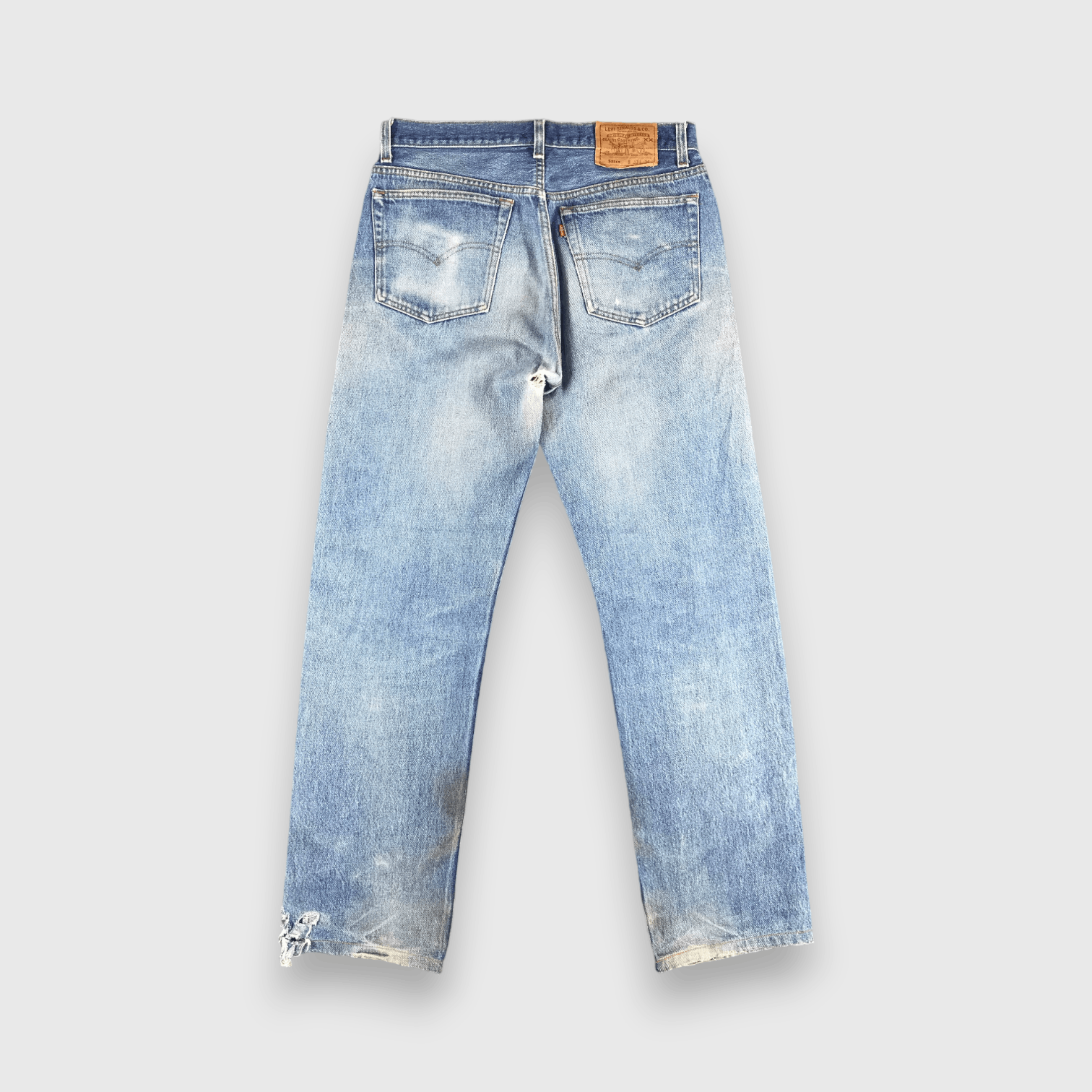 Levi's Vintage 90s Light Wash Levis 501 Jeans-J1475 Size US 32 / EU 48 - 2 Thumbnail