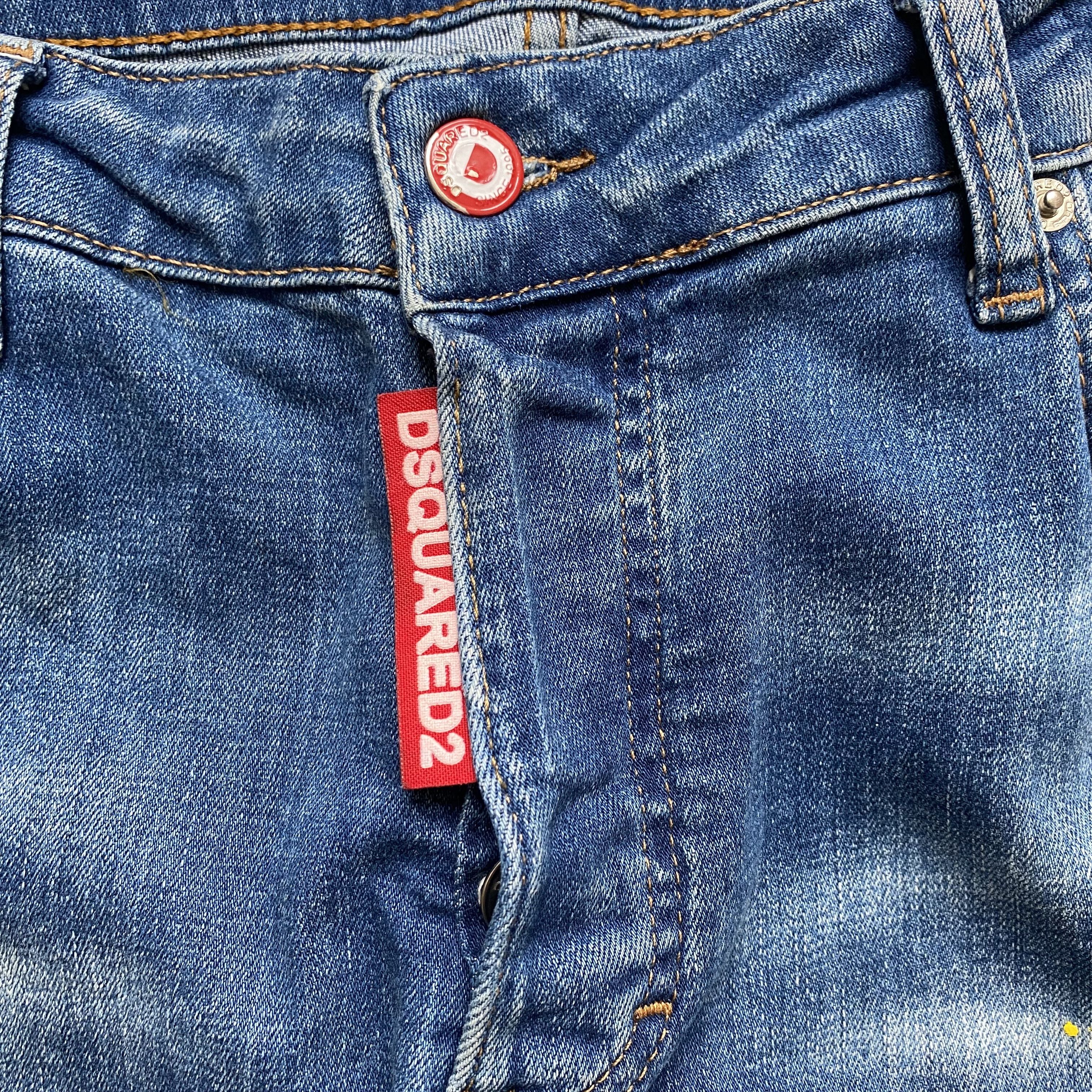 Dsquared2 👖 Dsquared2 Jeans Distressed Paint Slim Fit pants denim Size US 34 / EU 50 - 6 Thumbnail