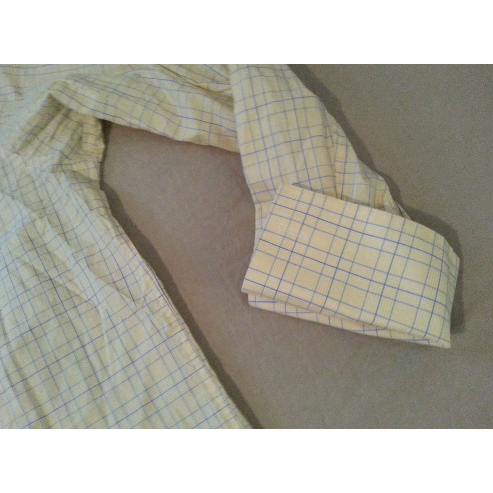 Charles Tyrwhitt Charles Tyrwhitt Shirt Mens 16 Yellow Dress Button Cotton Size 42R - 4 Thumbnail