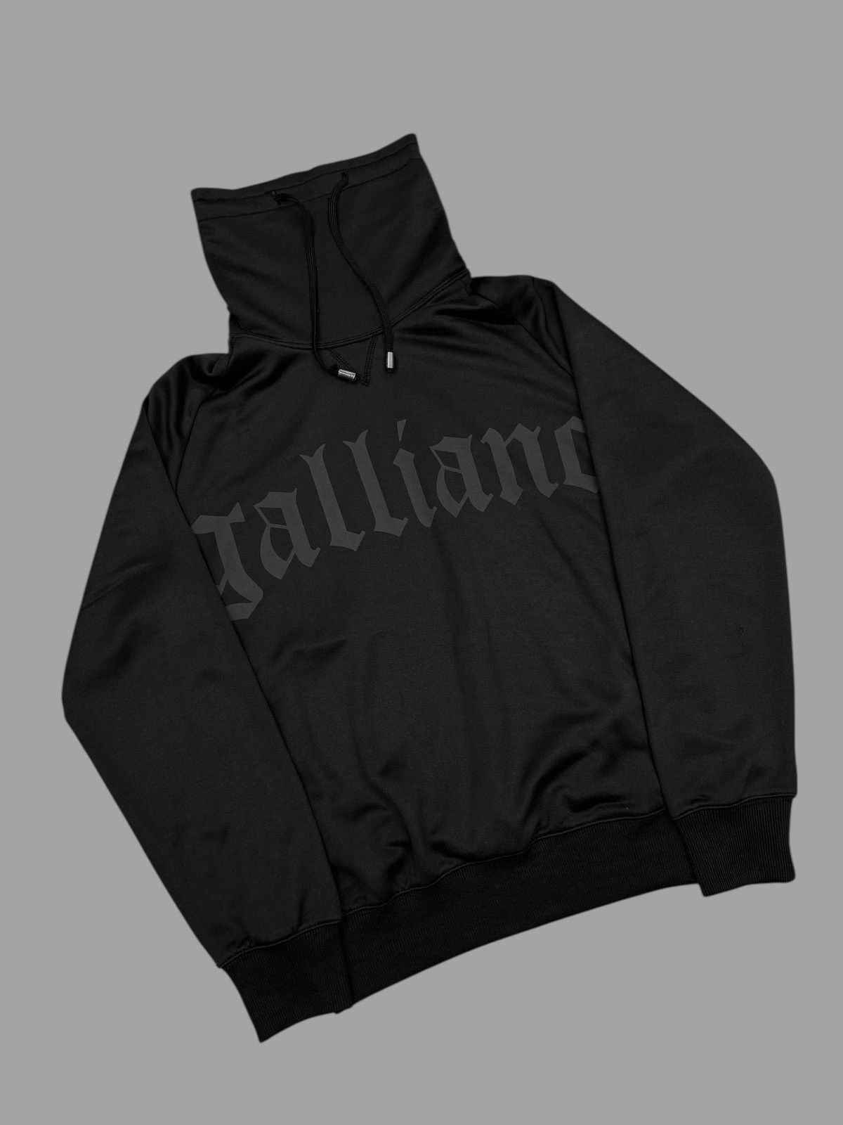 John Galliano 2000's John Galliano Big Logo High Neck Pullover Size US L / EU 52-54 / 3 - 4 Thumbnail