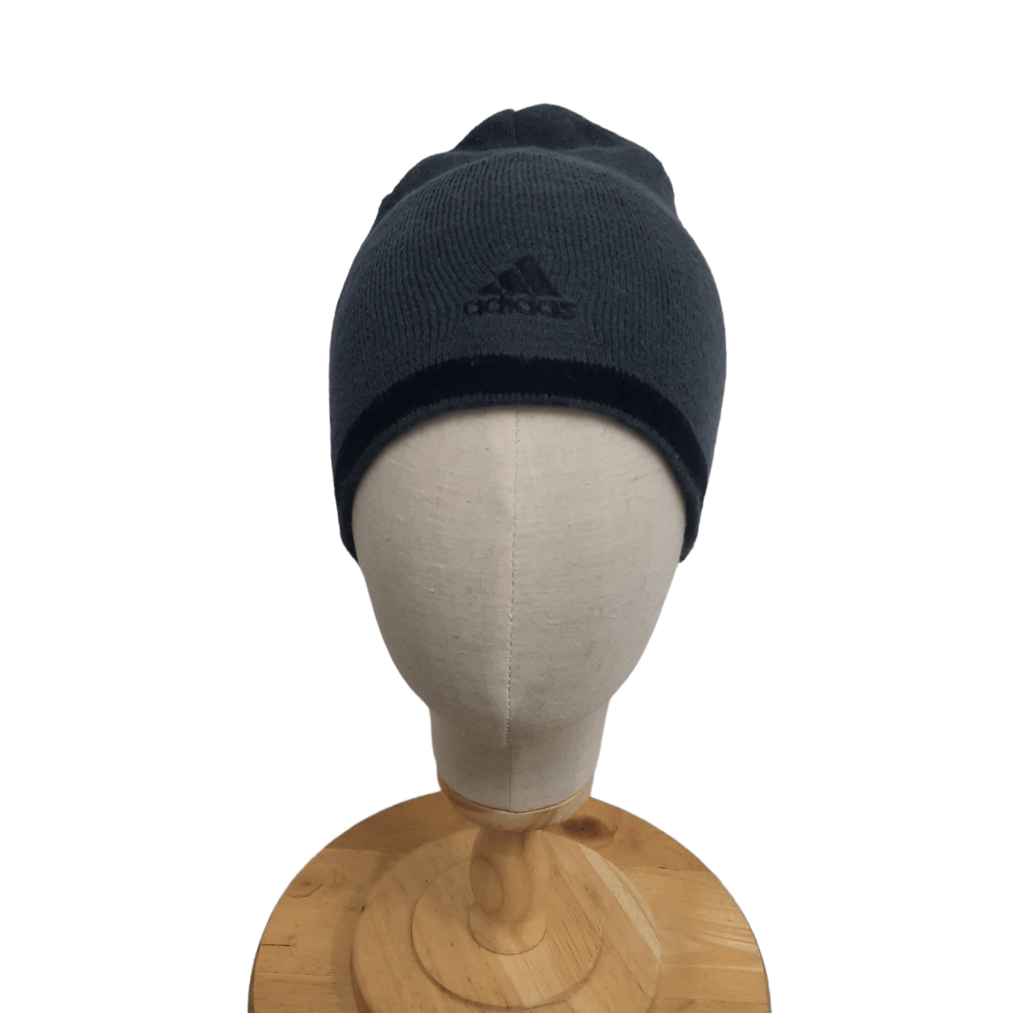 Adidas 🔥Adidas logo stripes pull on beanie hat Size ONE SIZE - 1 Thumbnail