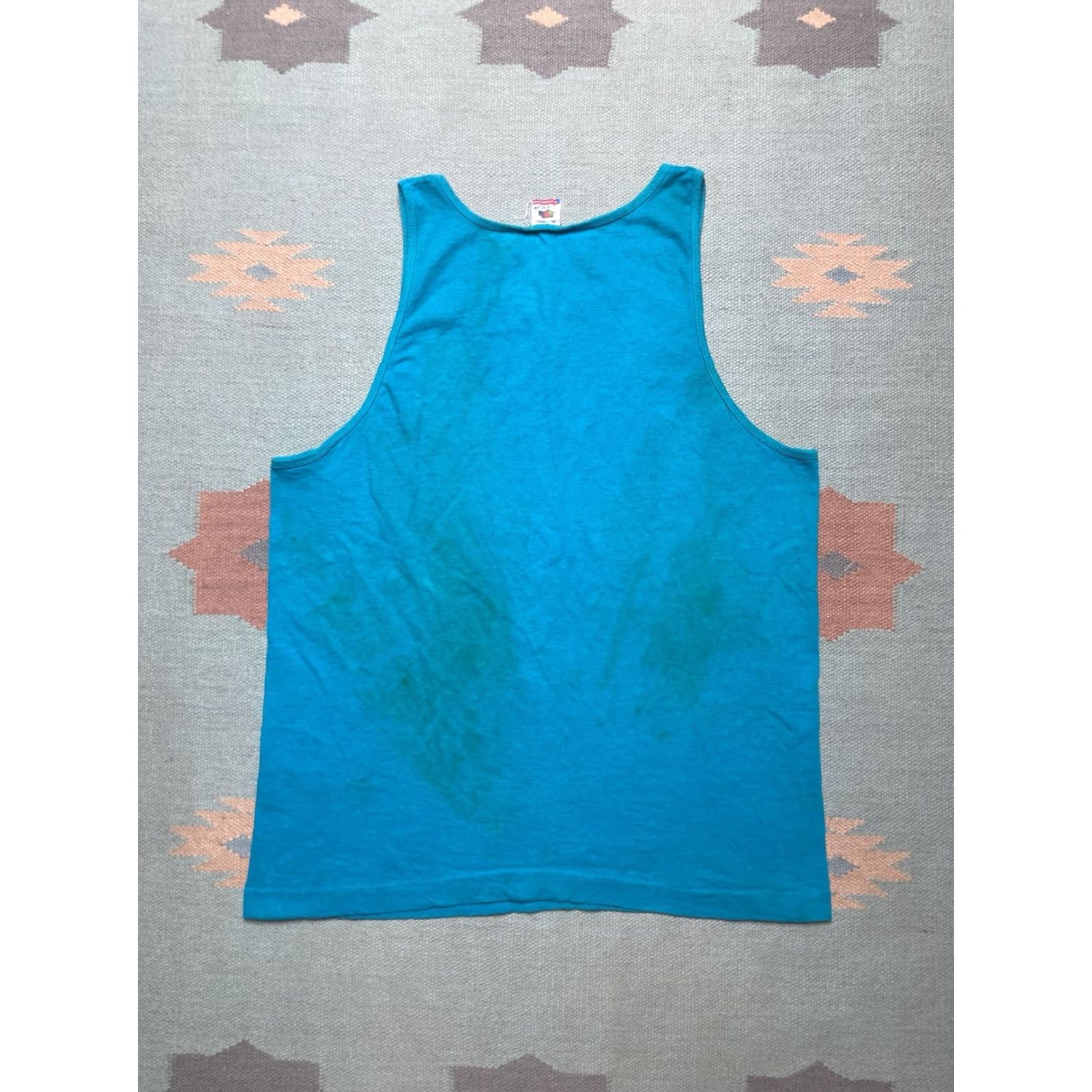 Fruit Of The Loom VINTAGE 90s Fruit of the Loom Tank Top Sleeveless T-Shirt Grunge Beach XL Blue Mens Clothing Size US XL / EU 56 / 4 - 7 Thumbnail