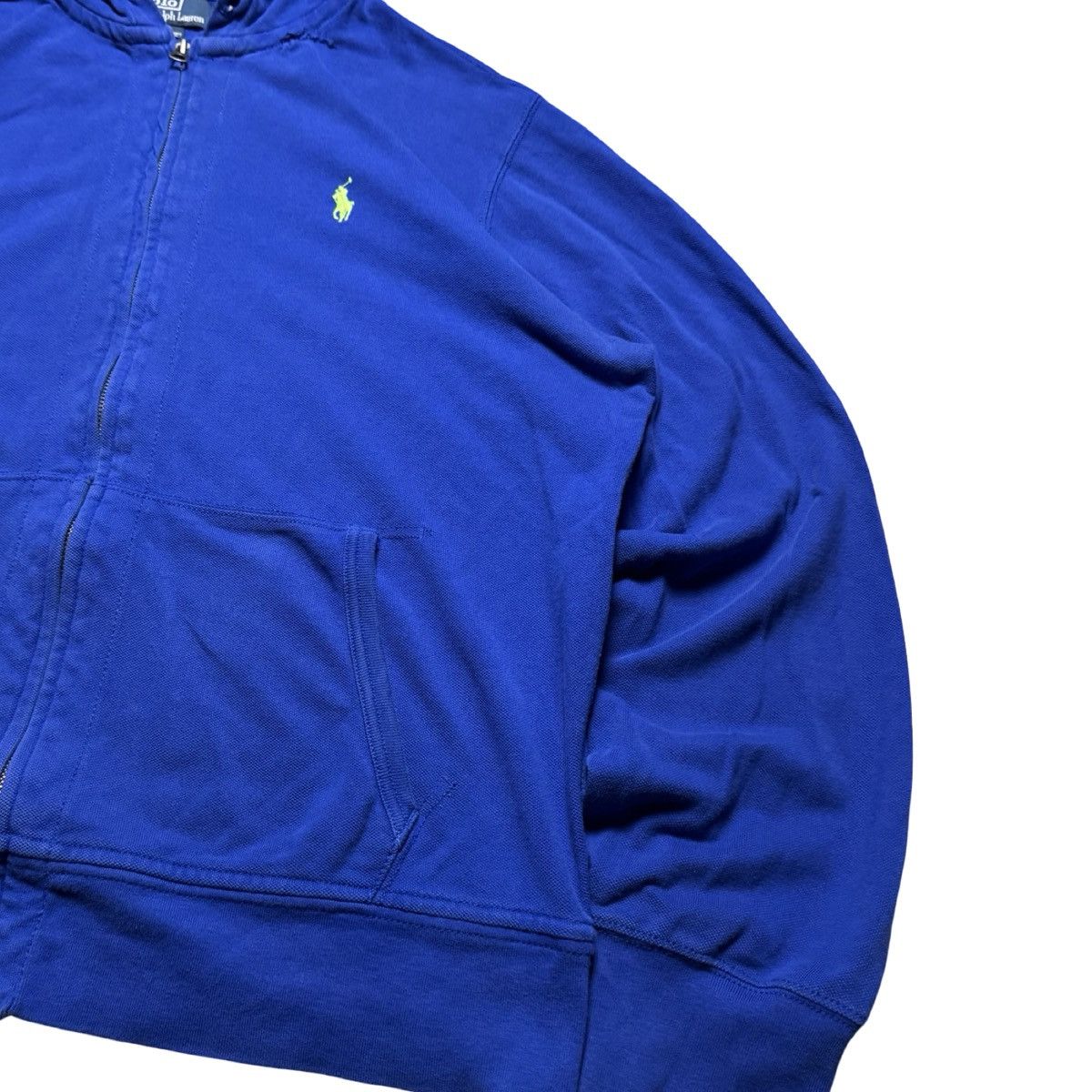 Polo Ralph Lauren Vtg Polo Ralph Lauren Mens XL Blue Full Zip Hoodie Jacket Size US XL / EU 56 / 4 - 2 Thumbnail