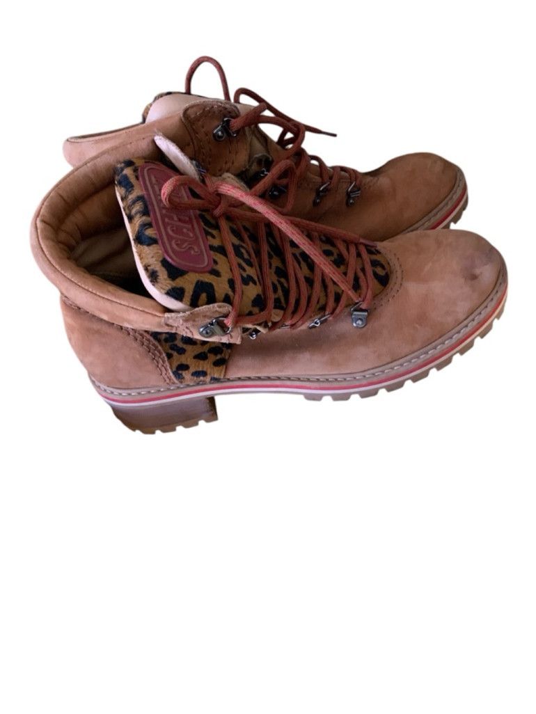 SCHUTZ Schutz Boots Size 41 Tan Leopard Print Size US 11 / IT 41 - 3 Thumbnail