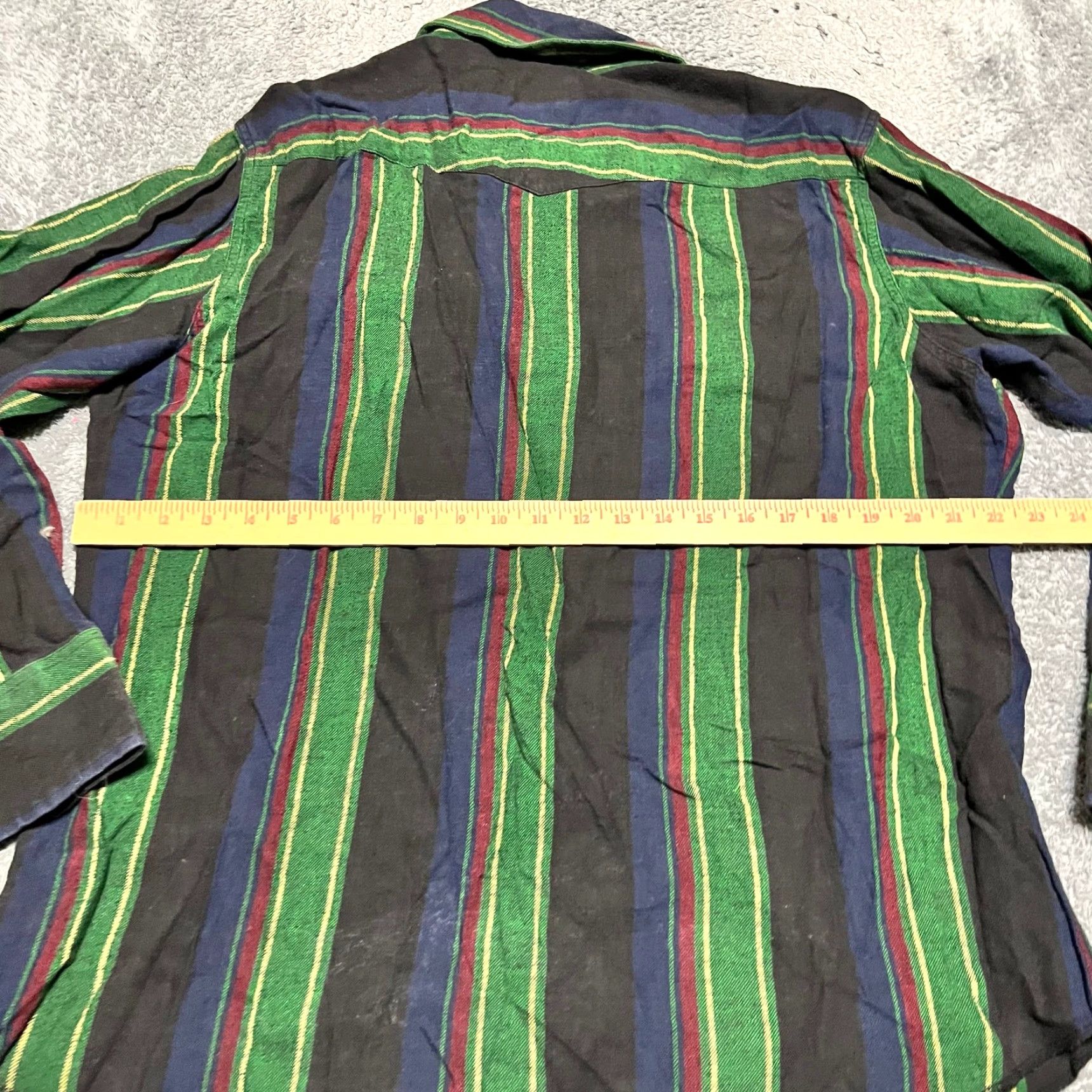 Wrangler VINTAGE Wrangler Shirt Western Pearl Snap Plaid Flannel Long Sleeve Mens XL Green Size US XL / EU 56 / 4 - 4 Thumbnail
