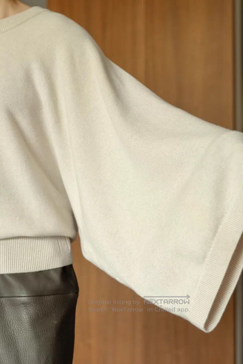 Hermes Hermes Wide sleeve cashmere sweater Size XS / US 0-2 / IT 36-38 - 6 Thumbnail