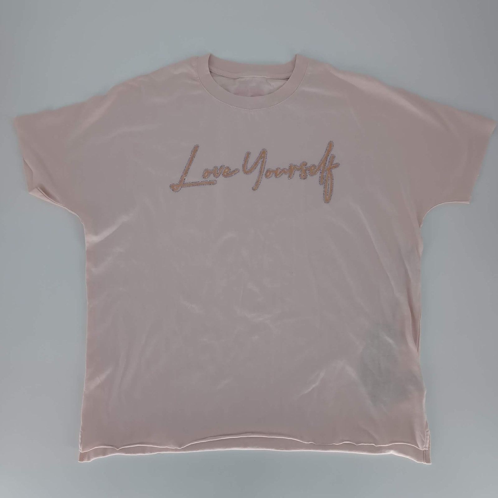 Zadig & Voltaire Zadig & Voltaire Pink Love Yourself Diamanté T-Shirt - Sz XS Size XS / US 0-2 / IT 36-38 - 18 Thumbnail