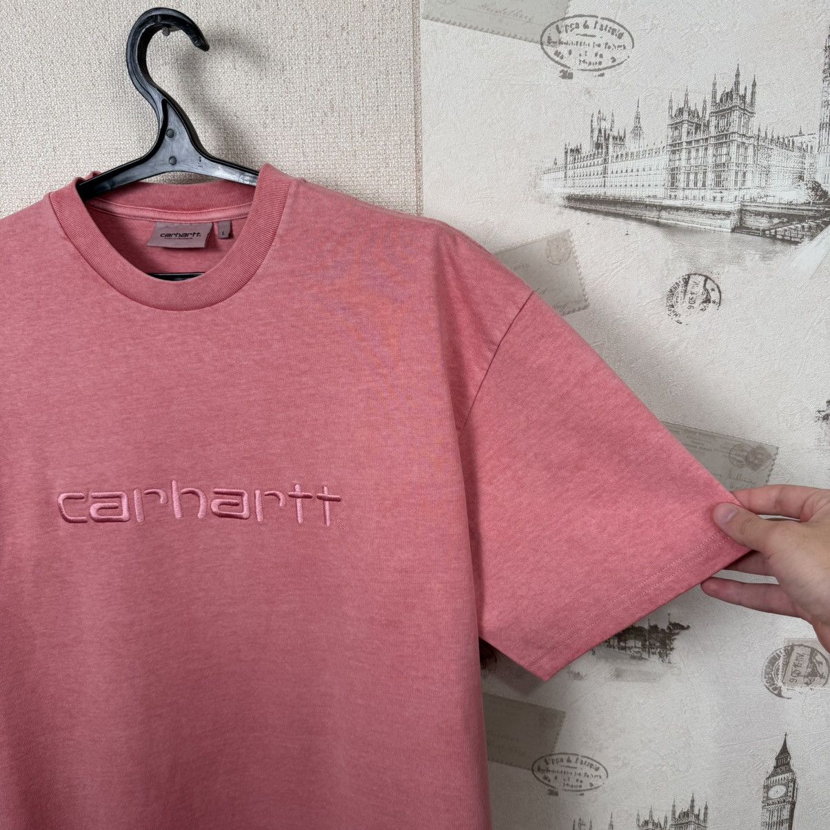Carhartt Carhartt T shirt Embroidered Logo Pink Duster L Streetwear Size US L / EU 52-54 / 3 - 8 Thumbnail