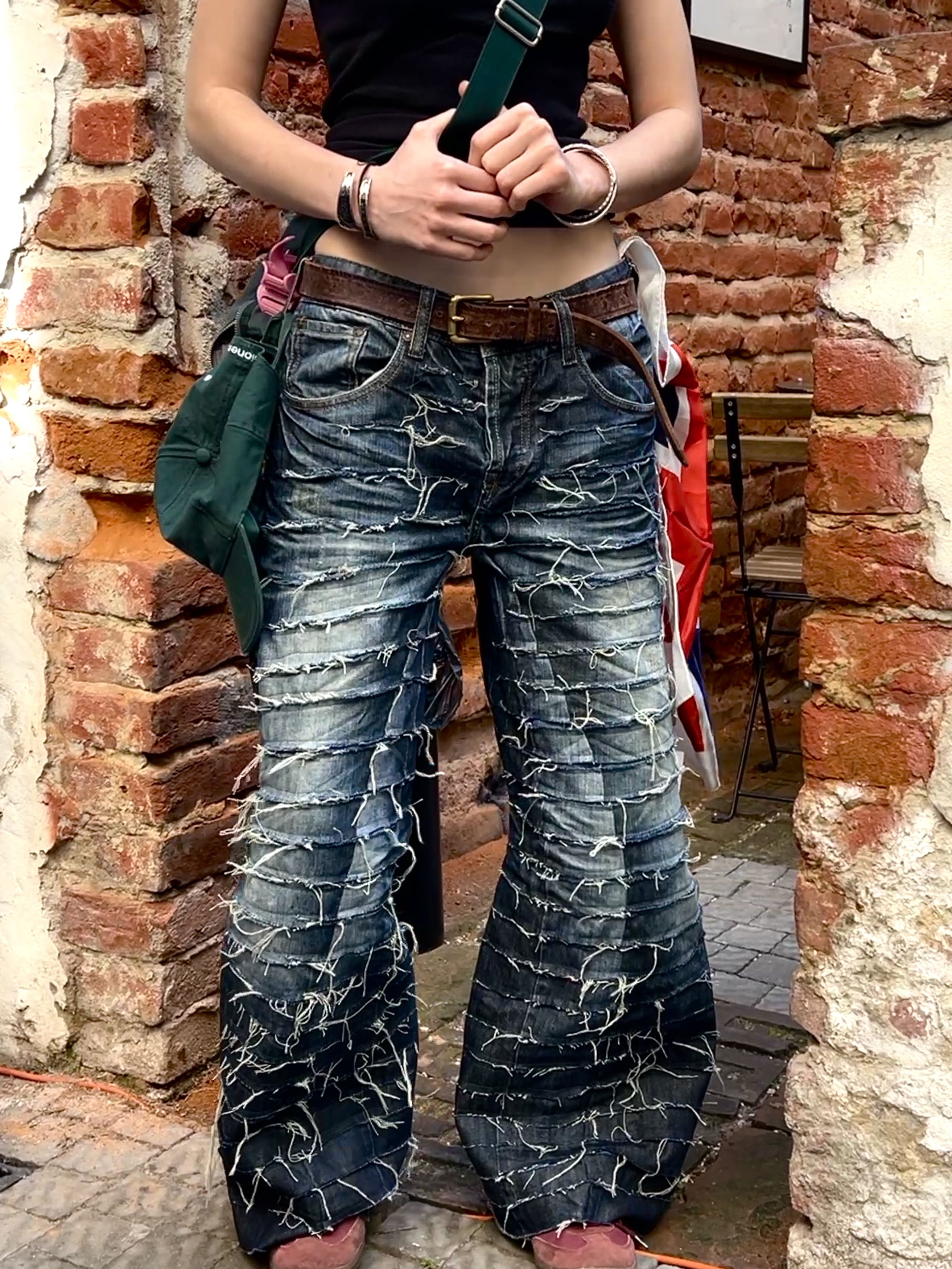 If Six Was Nine Japanese Flared if6was9 Hysteric Glamour Style Avant Garde Size US 32 / EU 48 - 2 Thumbnail