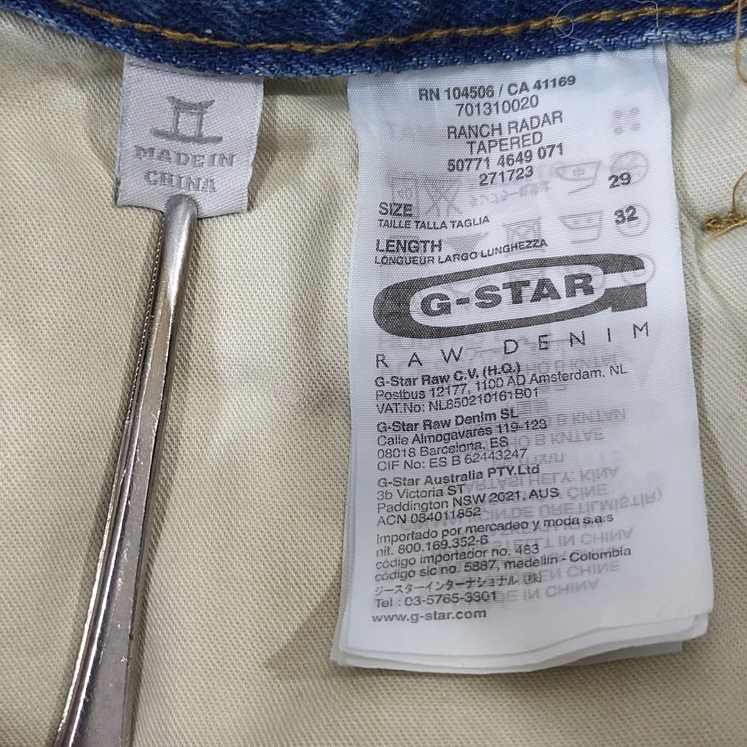G-Star G-Star Raw Denim Jeans distressed.Y2K style. Size US 29 - 4 Thumbnail