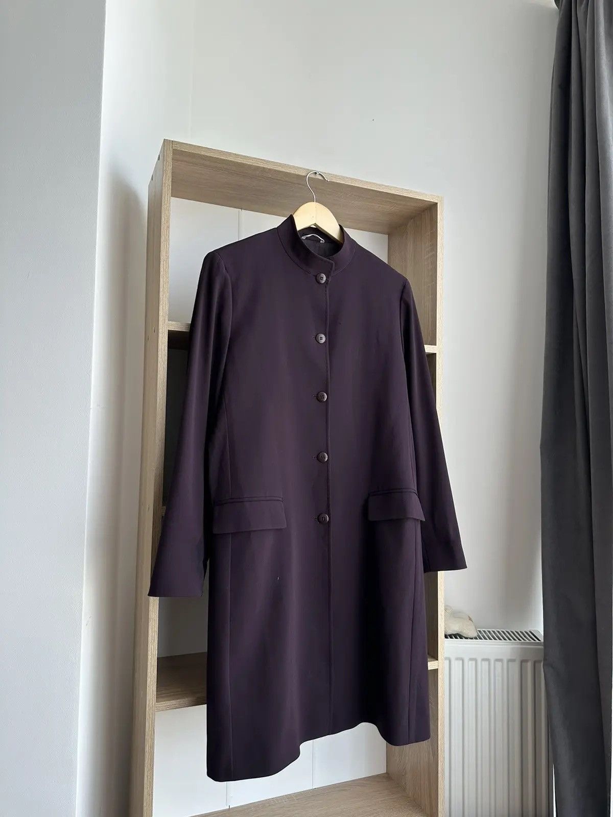 Max Mara × Vintage Vintage Max Mara Coat Violet Light Size 42 Size M / US 6-8 / IT 42-44 - 2 Thumbnail