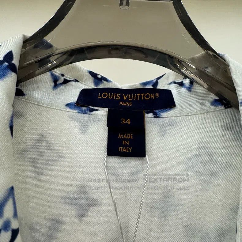 Louis Vuitton Louis Vuitton 25 blue and white full print mulberry silk s Size XXS / US 00 / IT 34 - 3 Thumbnail