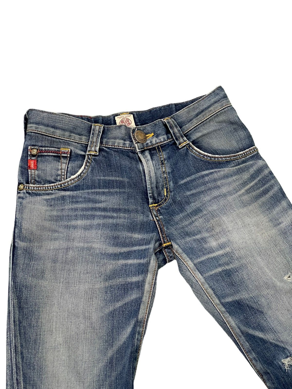 Edwin Flare Jeans Edwin Japan Faded Distress Boot Cut 6🟦7 Size US 30 / EU 46 - 8 Thumbnail