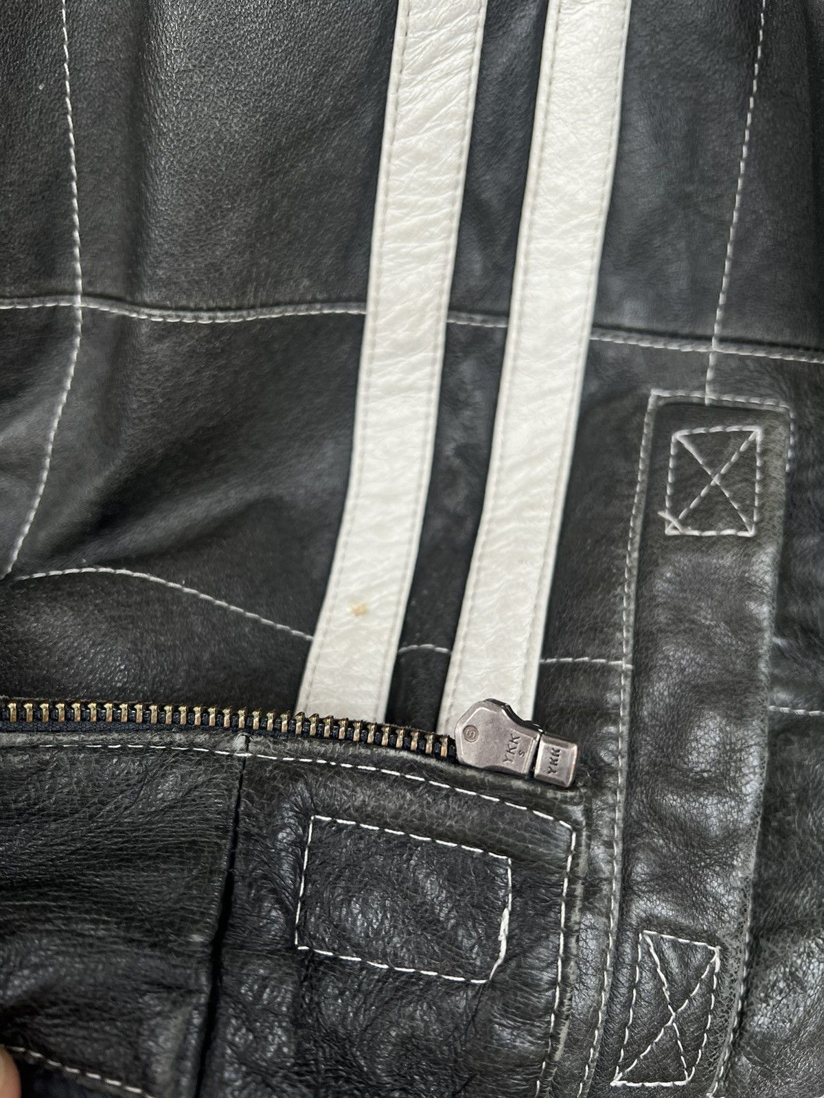 Angelo Litrico Y2K Moto Racing Leather Vintage Jacket Angelo Litrico Size US M / EU 48-50 / 2 - 12 Thumbnail