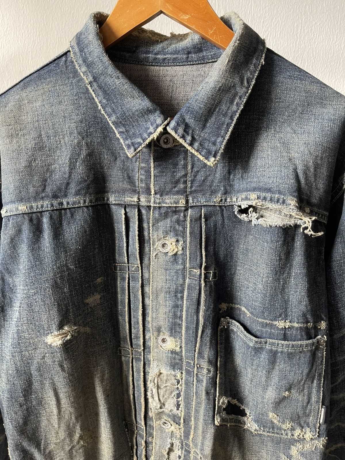 Neighborhood Sample Neighborhood Savage Type-1 Denim Jacket C1 Size US XL / EU 56 / 4 - 5 Thumbnail