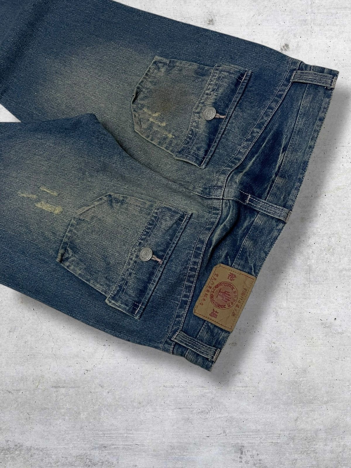Vintage VINTAGE ICONIC JAPAN DESIGNER KARAKURI TAMASHI KOI 90S DENIM Size US 33 - 12 Thumbnail