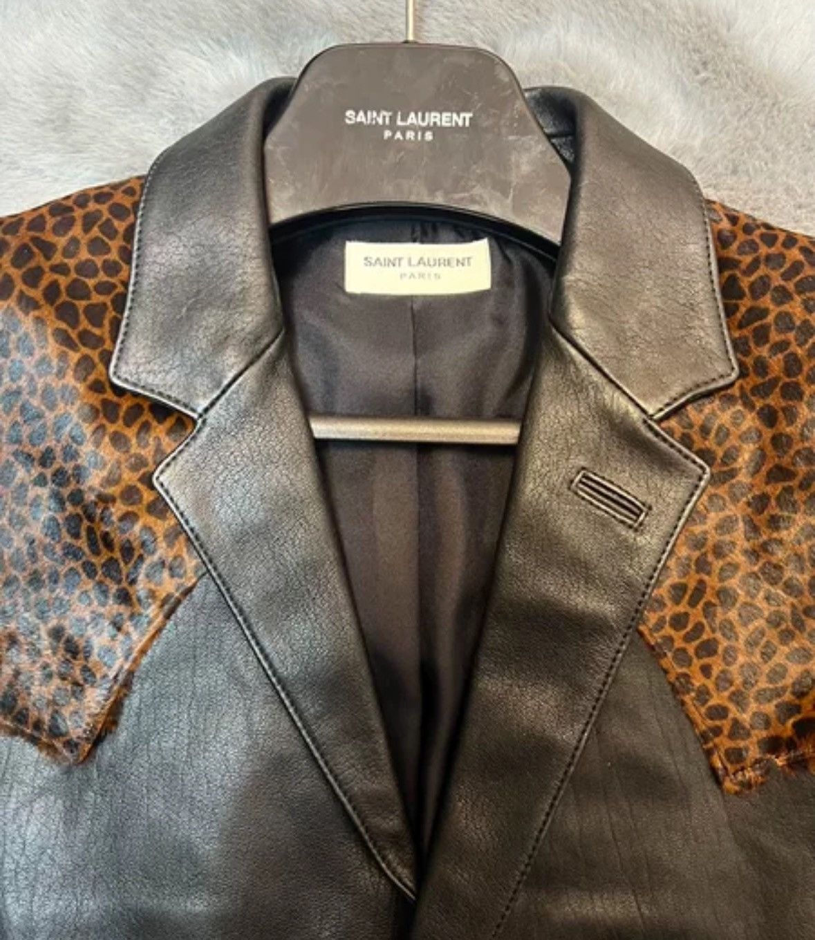 Saint Laurent Paris × Yves Saint Laurent Saint Laurent SLP genuine 14 spliced lambskin suit Size US L / EU 52-54 / 3 - 3 Thumbnail