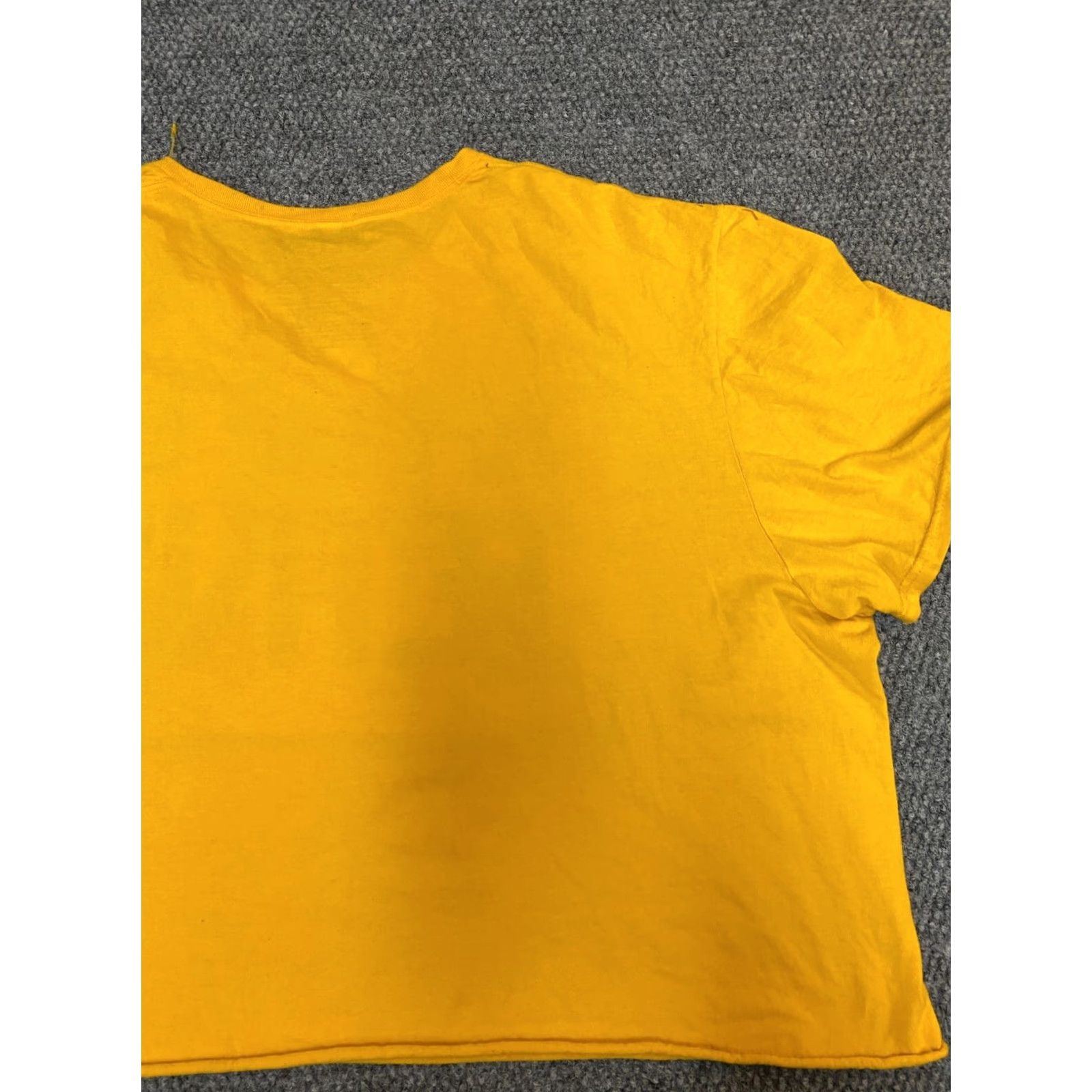 Vintage Tetris Womens Blouse 3X Plus Yellow Crew Neck Long Sleeve Ruffle Breathable Size XXL / US 16-18 / IT 52-54 - 7 Thumbnail