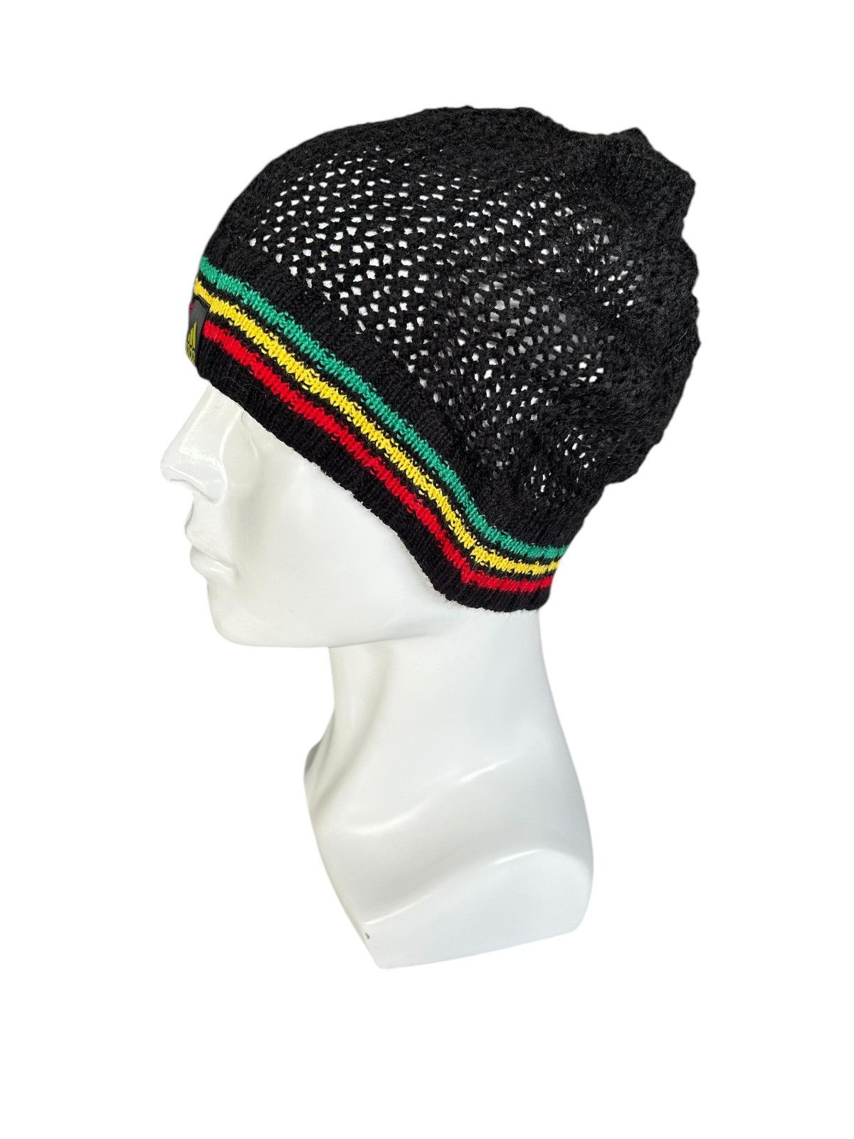 Japanese Brand × Kapital × Vintage Rare Vintage Adidas Rasta Knitted Beanie Hats Size ONE SIZE - 2 Thumbnail