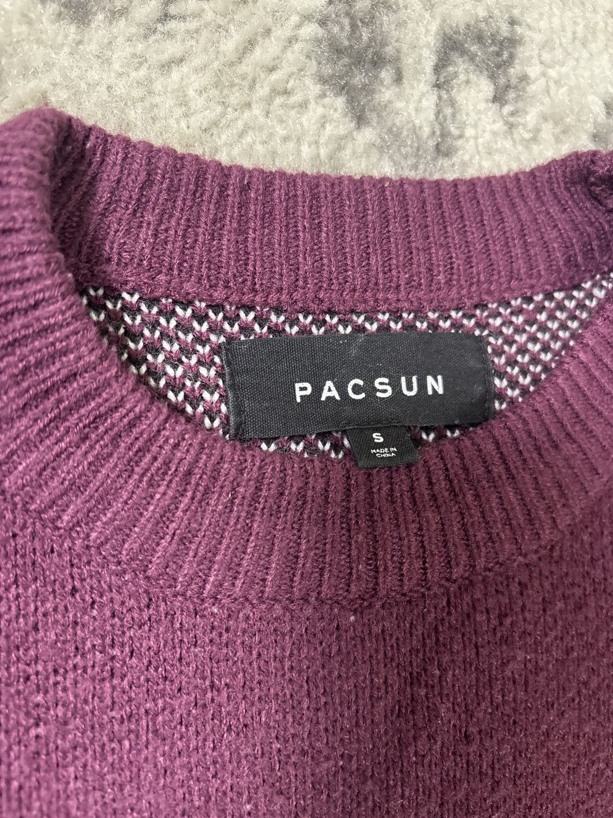 Pacsun PACSUN 8BALL MAROON KNITTED SWEATER Size US S / EU 44-46 / 1 - 4 Thumbnail