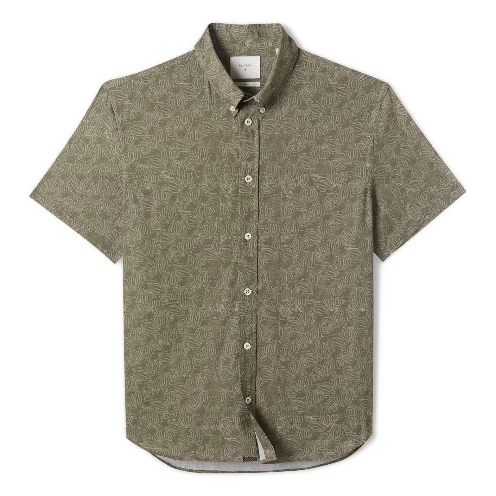 Billy Reid Billy Reid Murphy Shirt Shirt Sleeve in Olive Size US S / EU 44-46 / 1 - 1 Thumbnail