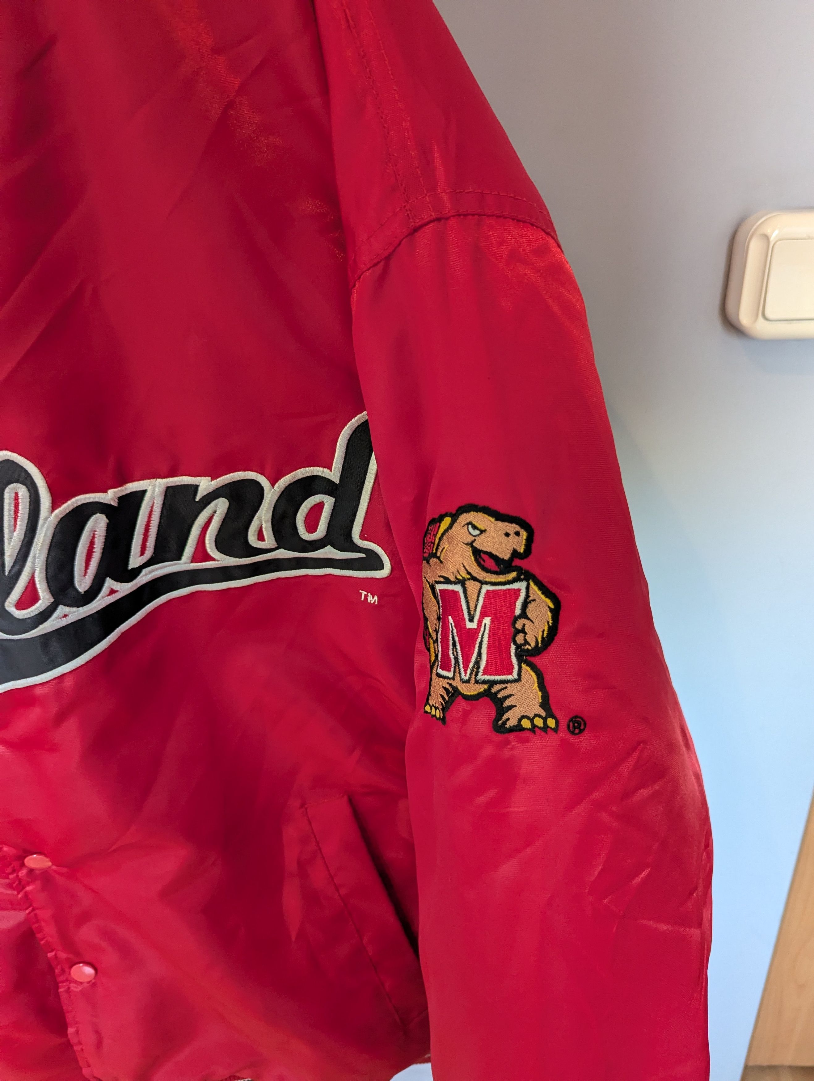 Starter University of Maryland Bomber Varsity Jacket vintage rare Size US L / EU 52-54 / 3 - 4 Thumbnail