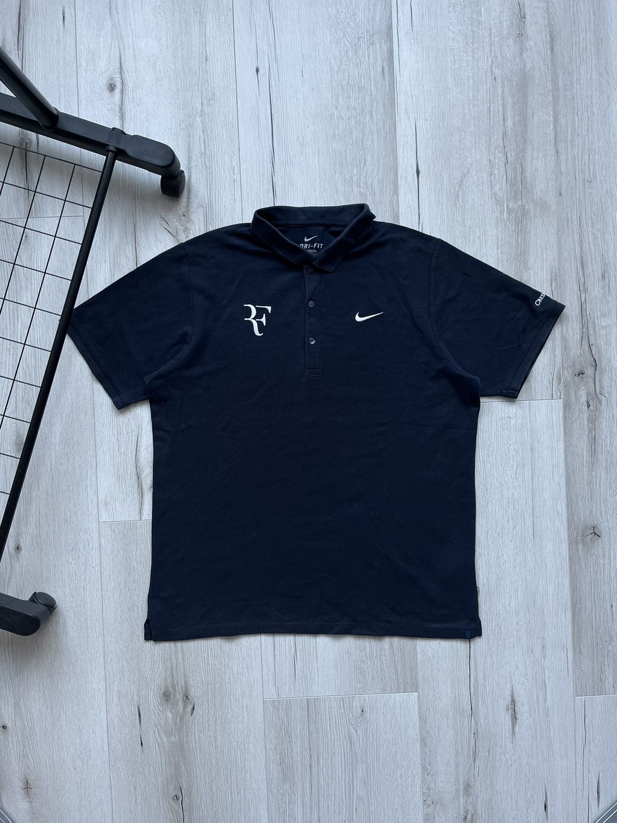 Nike RF Roger Federer Suisse 2010 Court Tennis Polo T Shirt