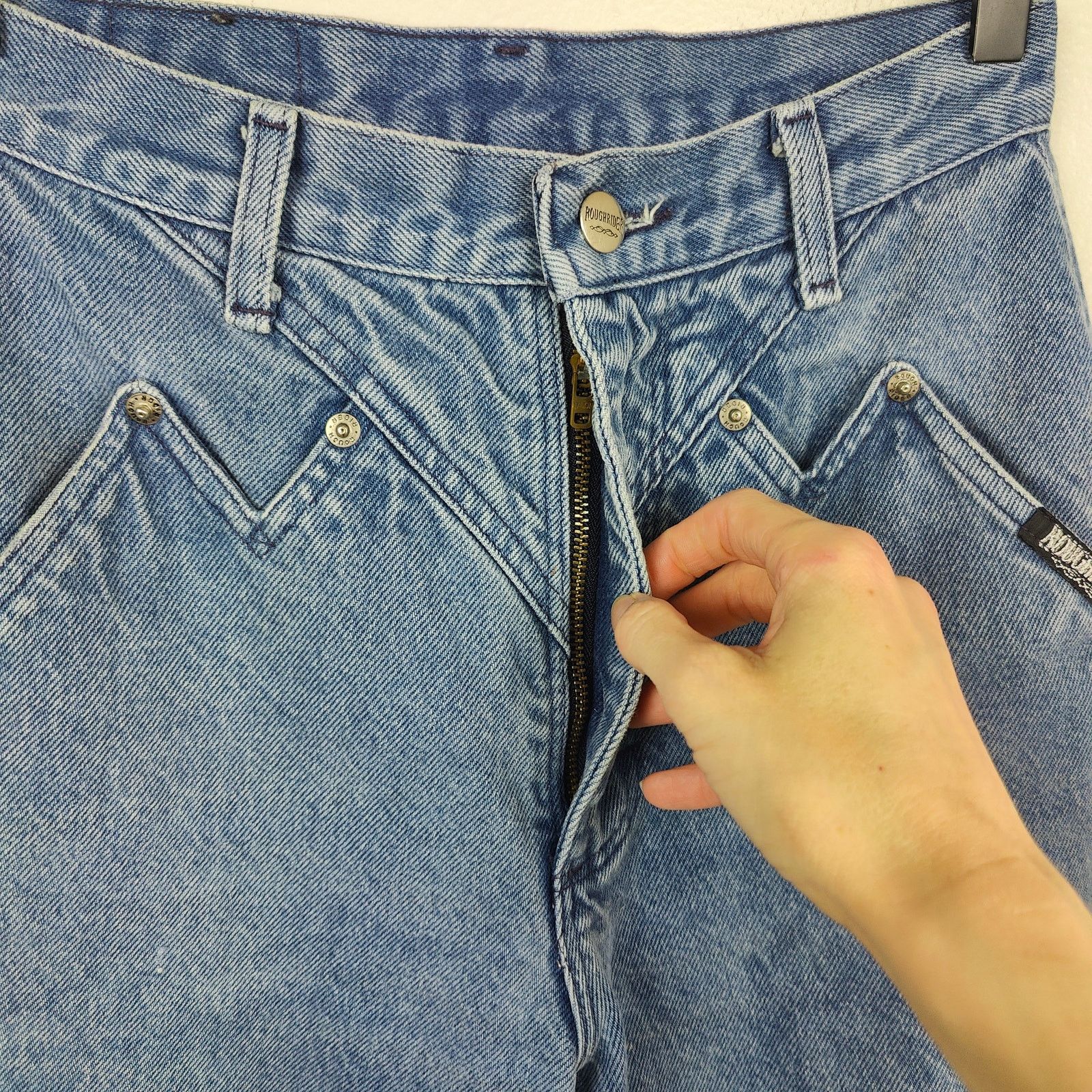 Other Vintage Roughrider Jeans Womens 25 Medium Wash Size 25" / US 0 / IT 36 - 5 Thumbnail