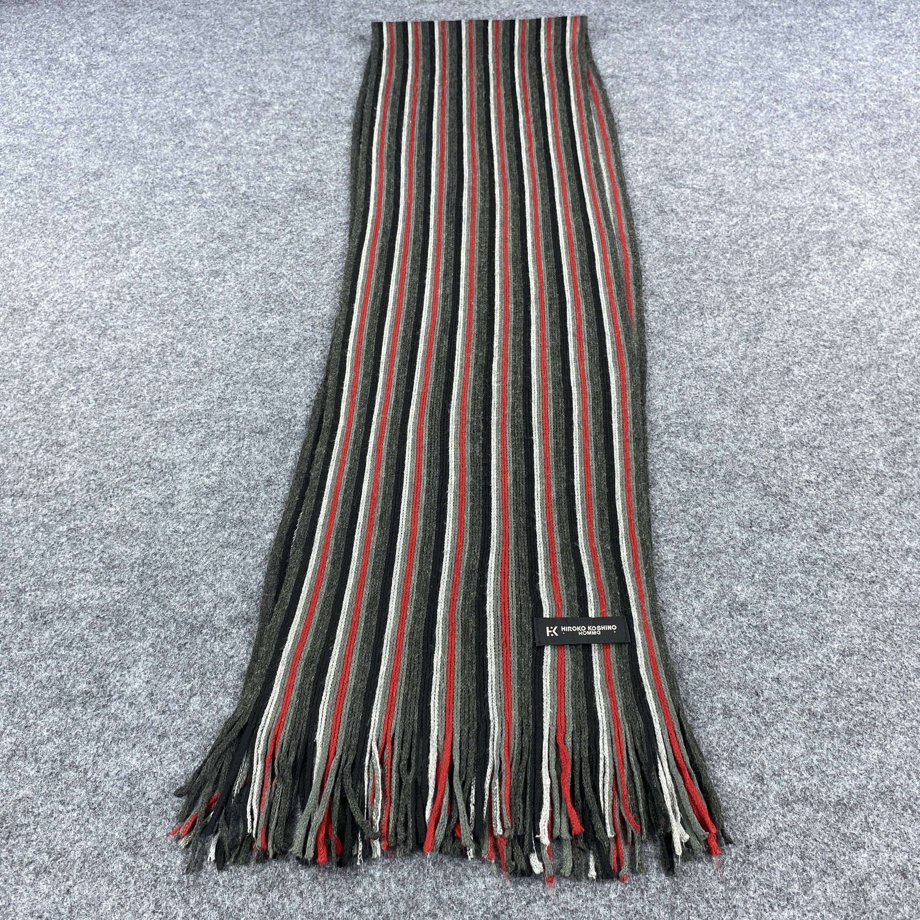 Hiroko Koshino Homme × Vintage Hiroko Koshino Homme Scarf # Muffler # Neckwear # D587 Size ONE SIZE - 3 Thumbnail