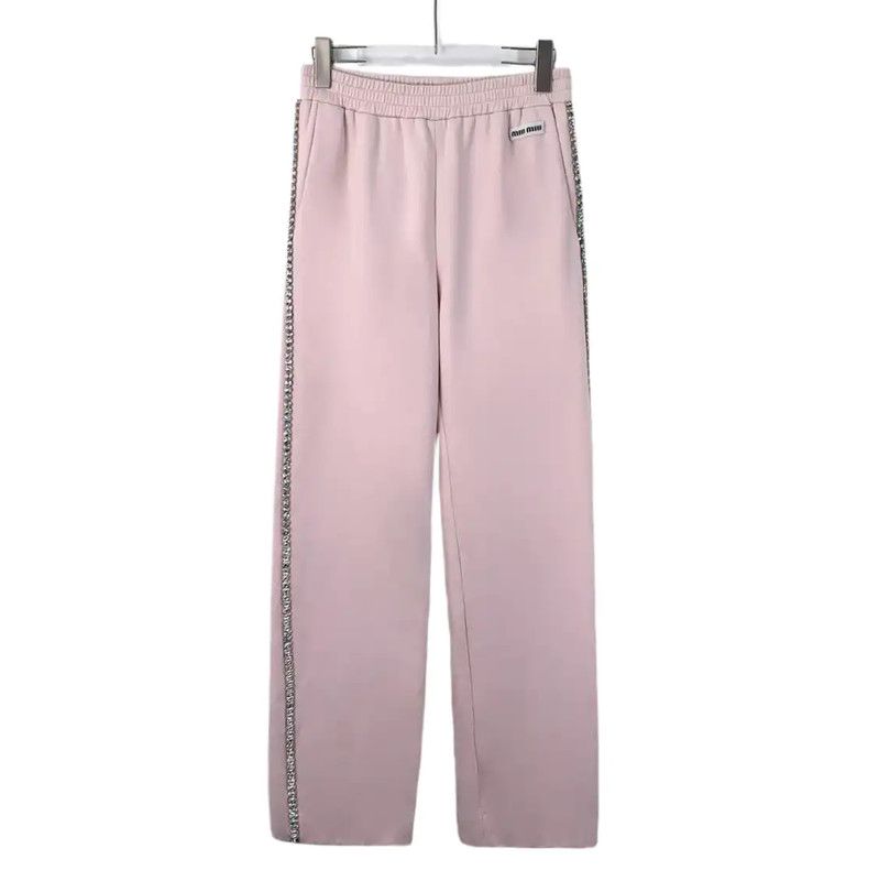 Miu Miu Miu Miu Pink Casual Pants for Women 0089 Size 22" - 1 Thumbnail