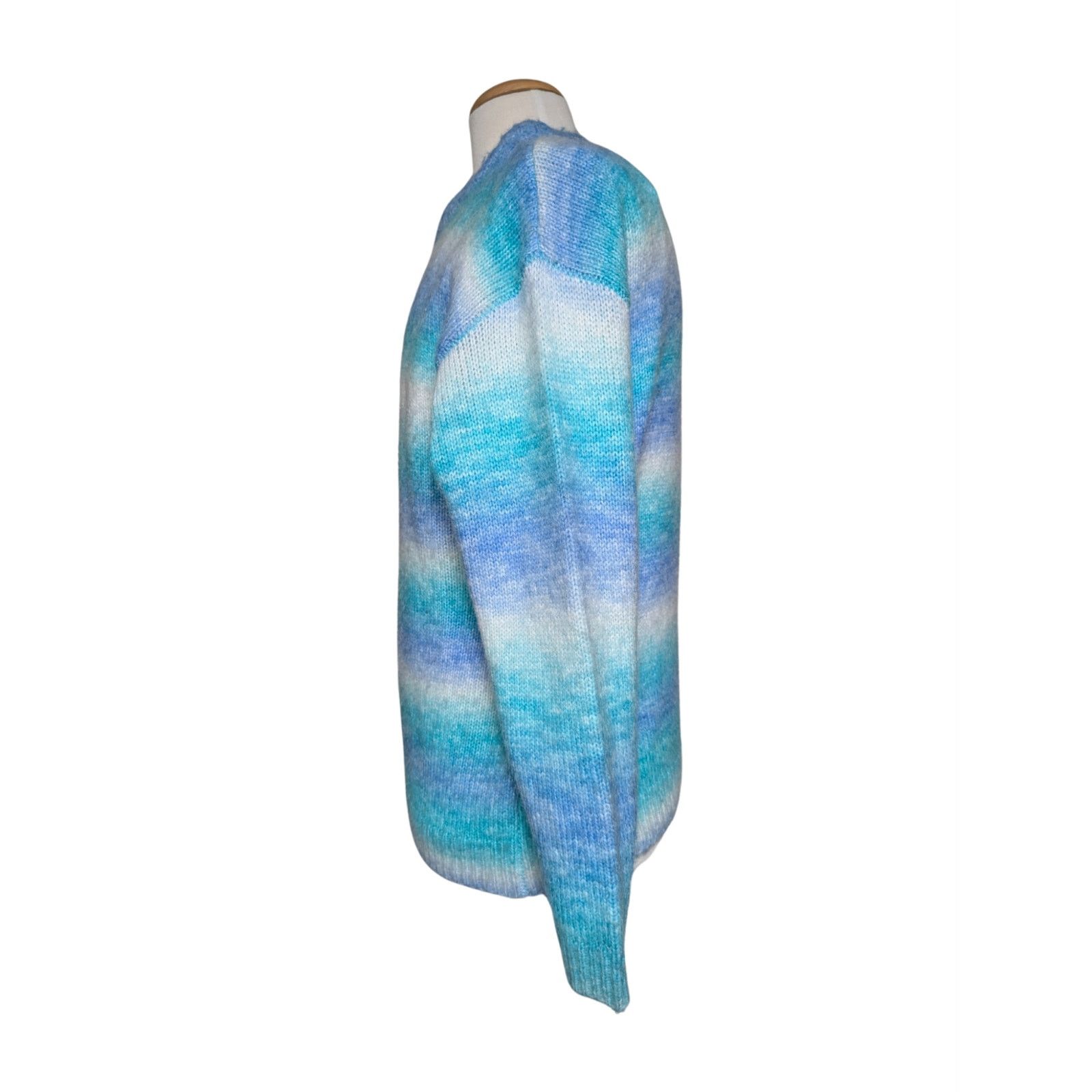 Other Frankies Bikinis Bennie Oversized Blue Horizon Knit Sweater Size L / US 10 / IT 46 - 2 Thumbnail