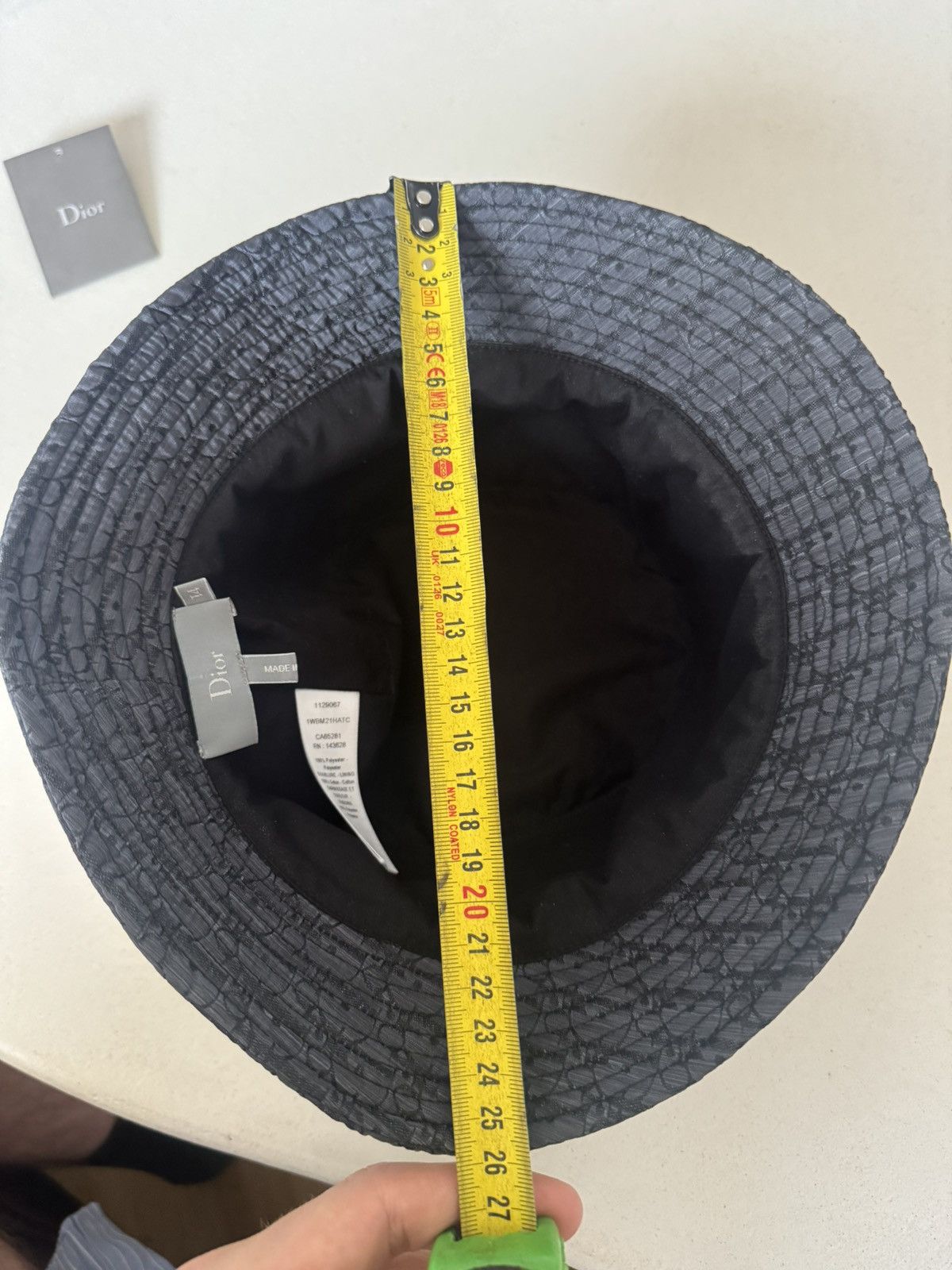 Dior Dior Designer Luxury Monogram Black Bucket Hat High End Rare Size ONE SIZE - 12 Thumbnail
